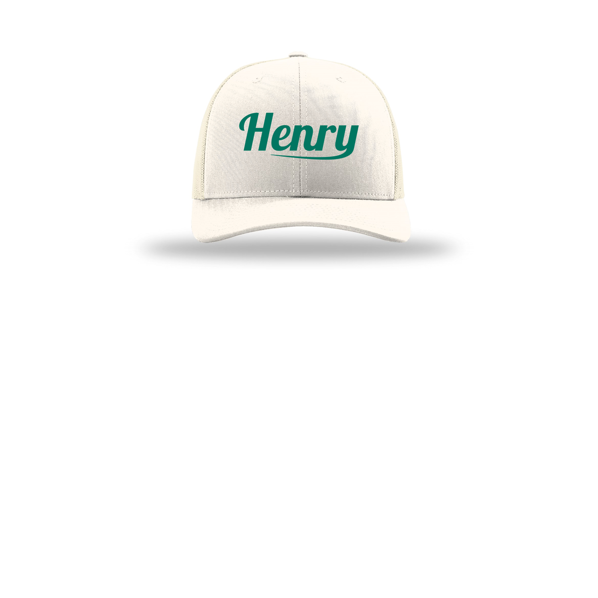 henrymeds-richardson-trucker-cap-embroidery-capfront-R112-cream-flat-front