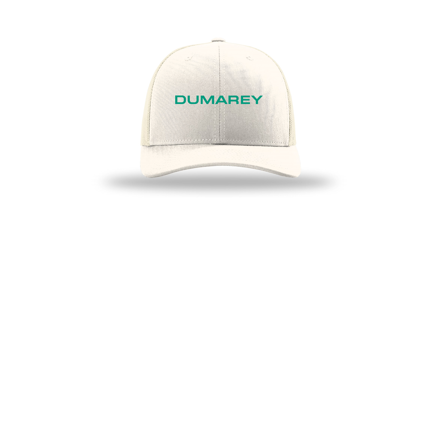 dumarey-richardson-trucker-cap-embroidery-capfront-R112-cream-flat-front