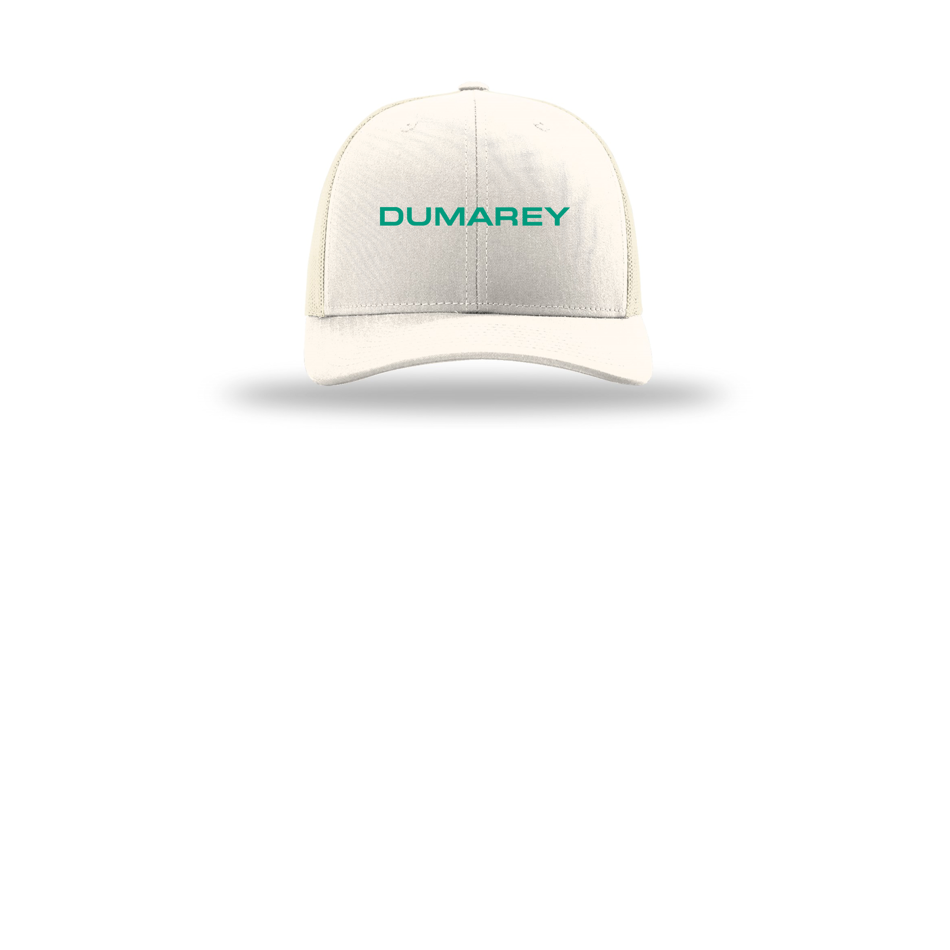 dumarey-richardson-trucker-cap-embroidery-capfront-R112-cream-flat-front