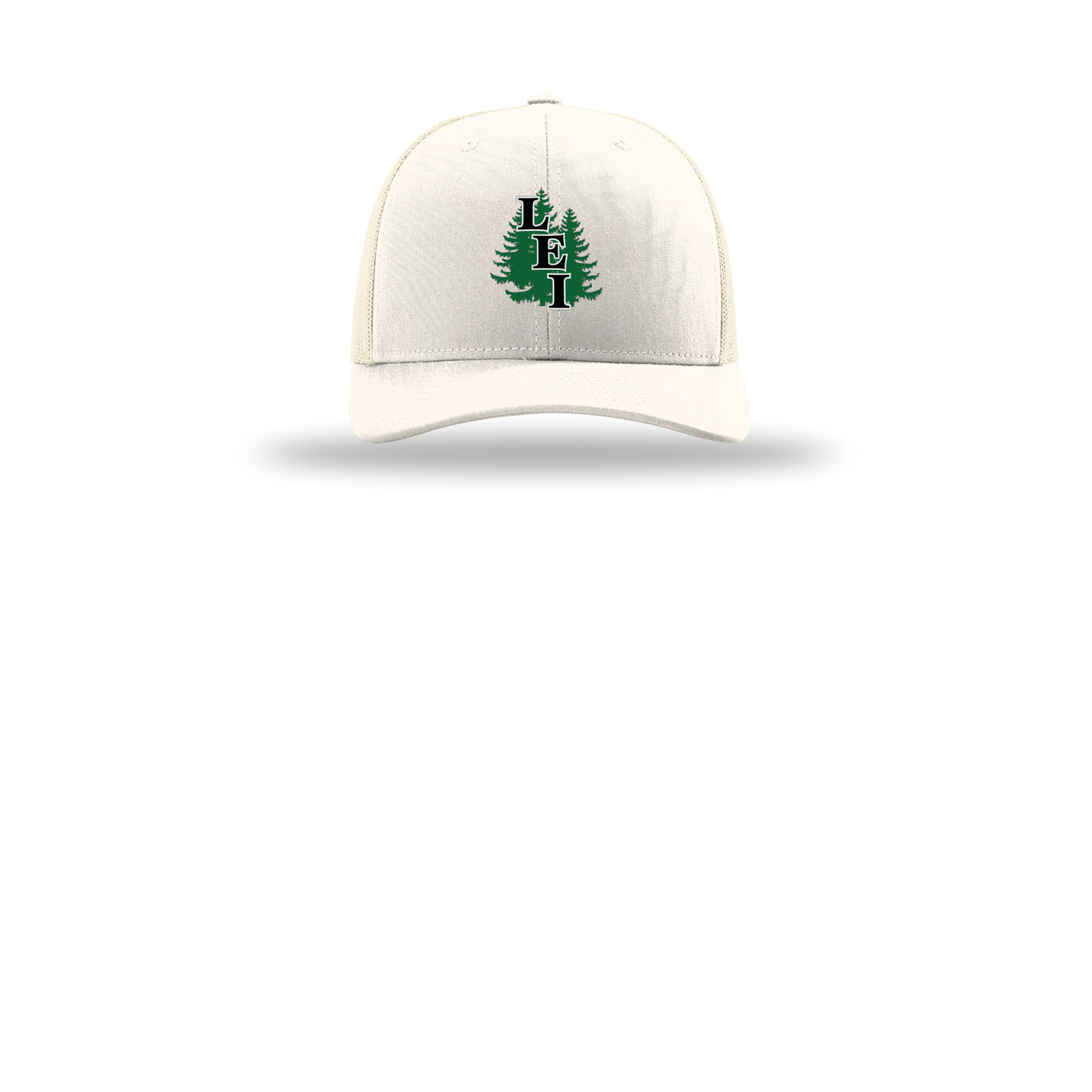 leisite-richardson-trucker-cap-embroidery-capfront-R112-cream-flat-front