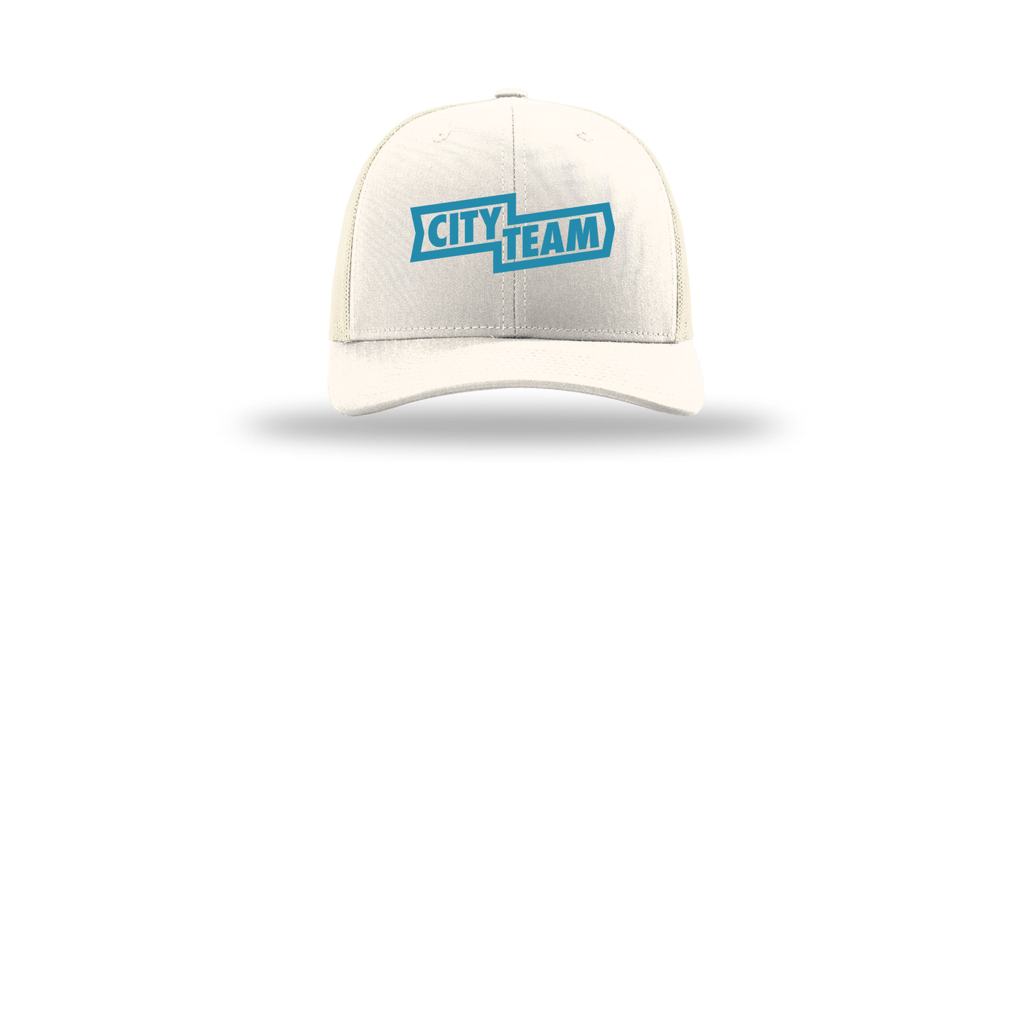 cityteam-richardson-trucker-cap-embroidery-capfront-R112-cream-flat-front
