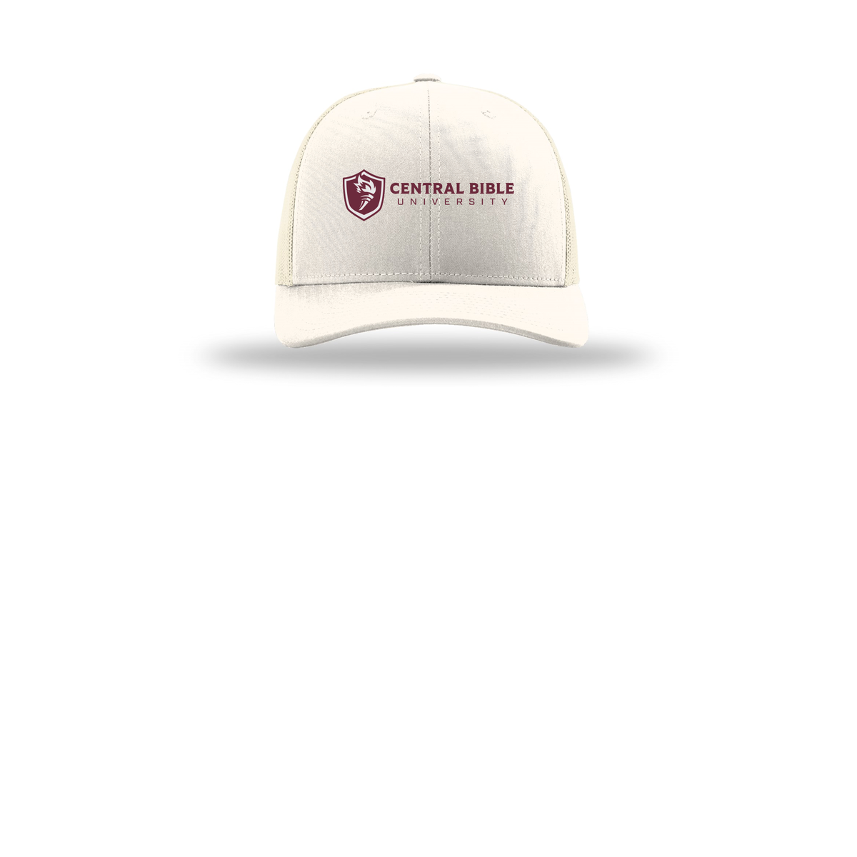 centralbible-richardson-trucker-cap-embroidery-capfront-R112-cream-flat-front