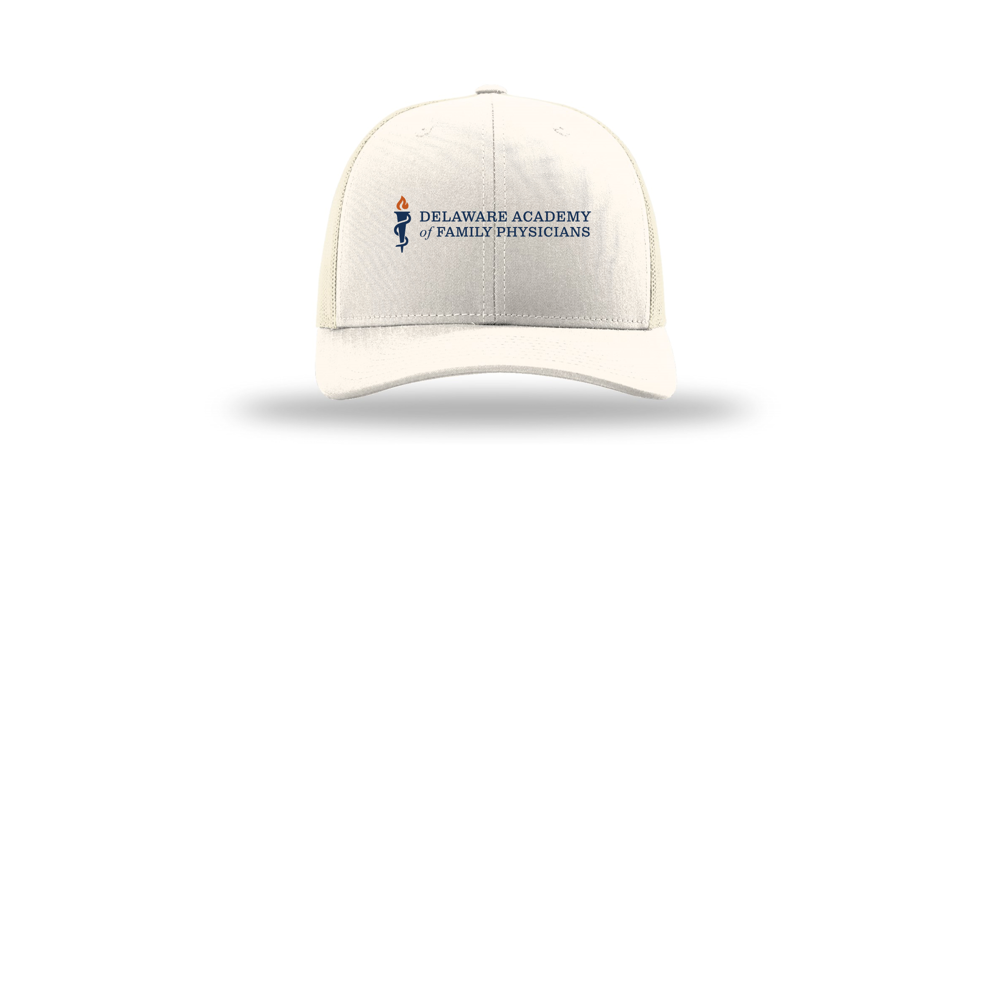 delfamdoc-richardson-trucker-cap-embroidery-capfront-R112-cream-flat-front