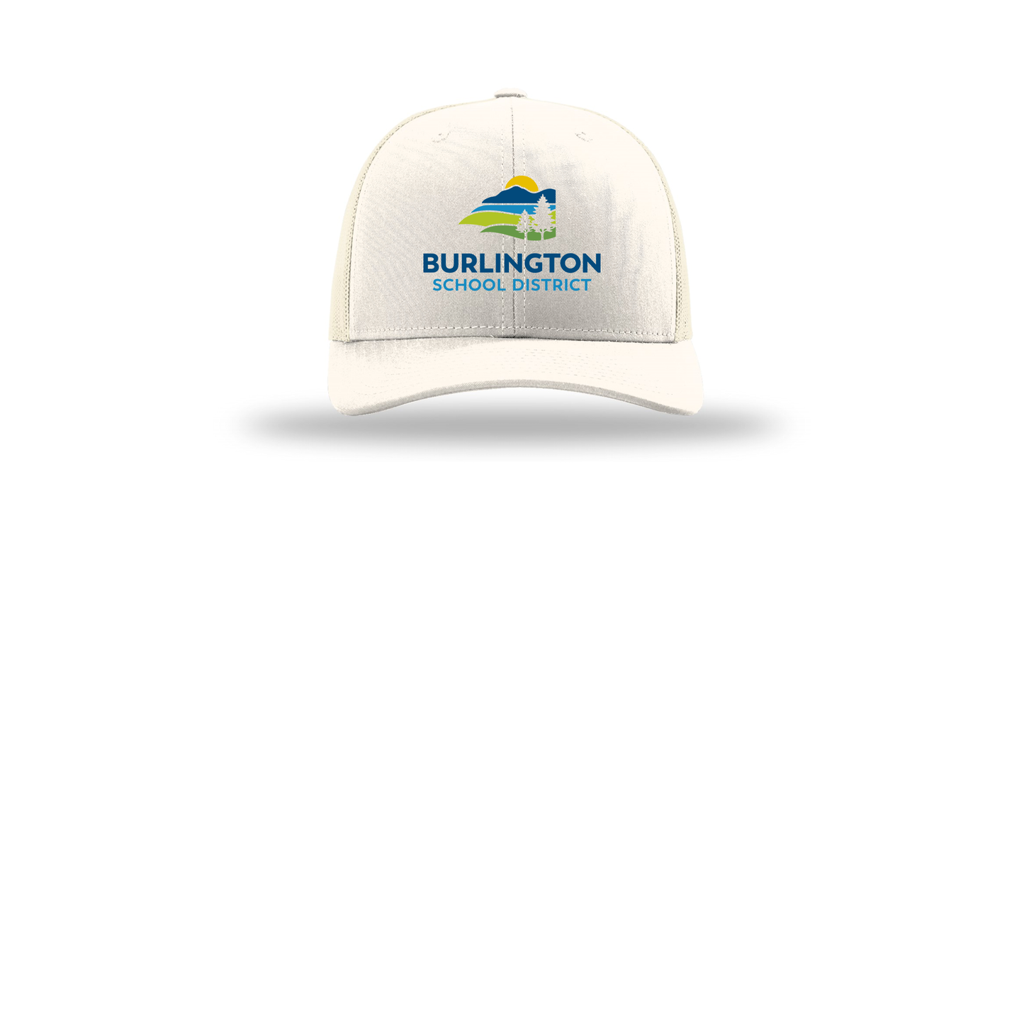 bsdvt-richardson-trucker-cap-embroidery-capfront-R112-cream-flat-front