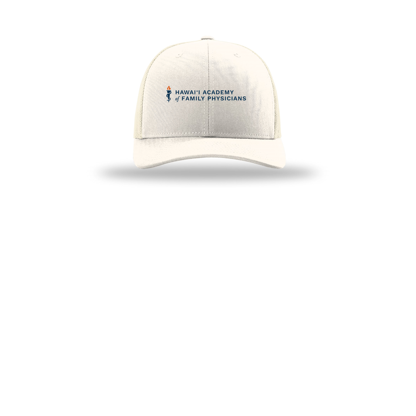 hafp-richardson-trucker-cap-embroidery-capfront-R112-cream-flat-front