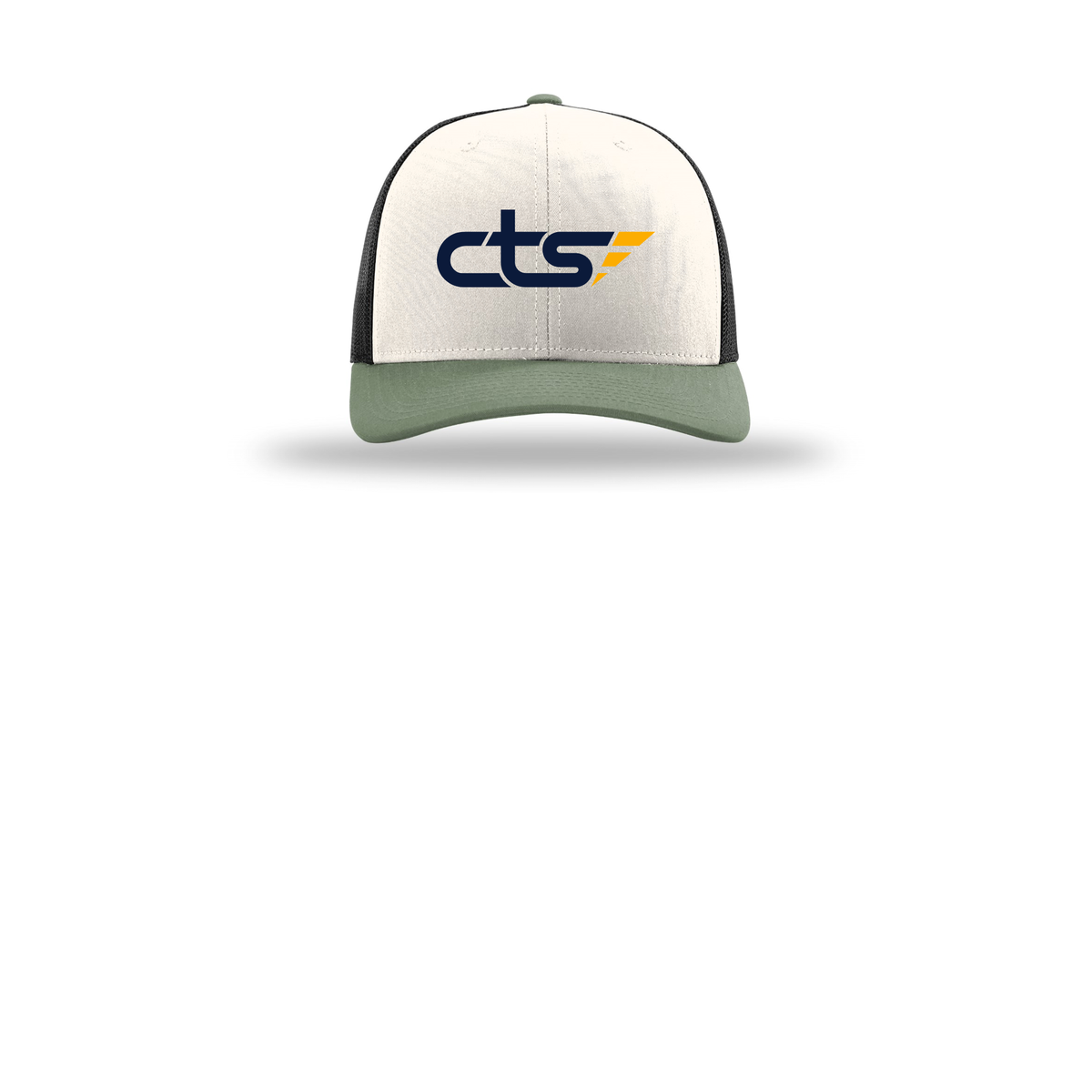 cts1-richardson-trucker-cap-embroidery-capfront-R112-creamblackloden-flat-front