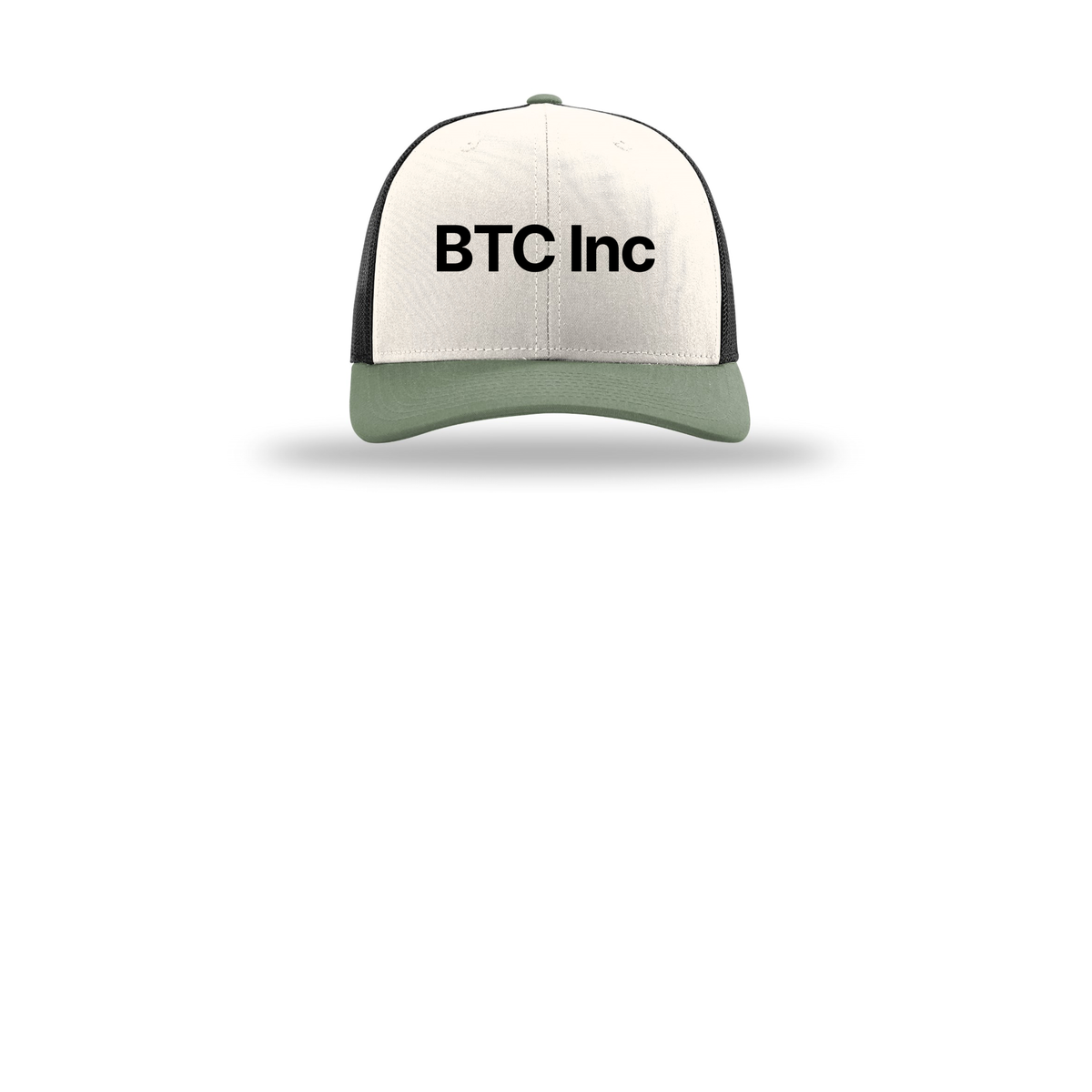 btc-richardson-trucker-cap-embroidery-capfront-R112-creamblackloden-flat-front