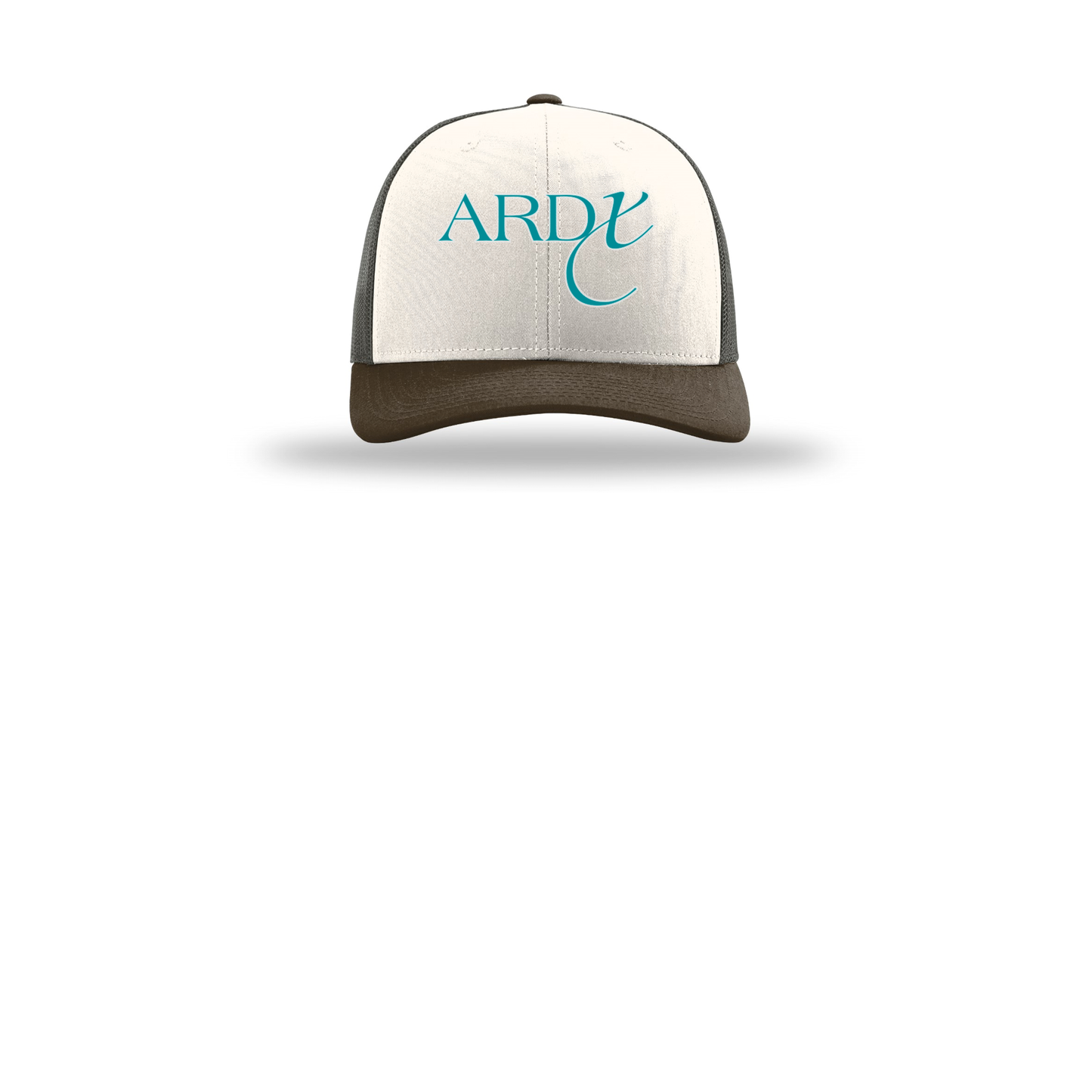 ardx-richardson-trucker-cap-embroidery-capfront-R112-creamgreybrownbrown-flat-front