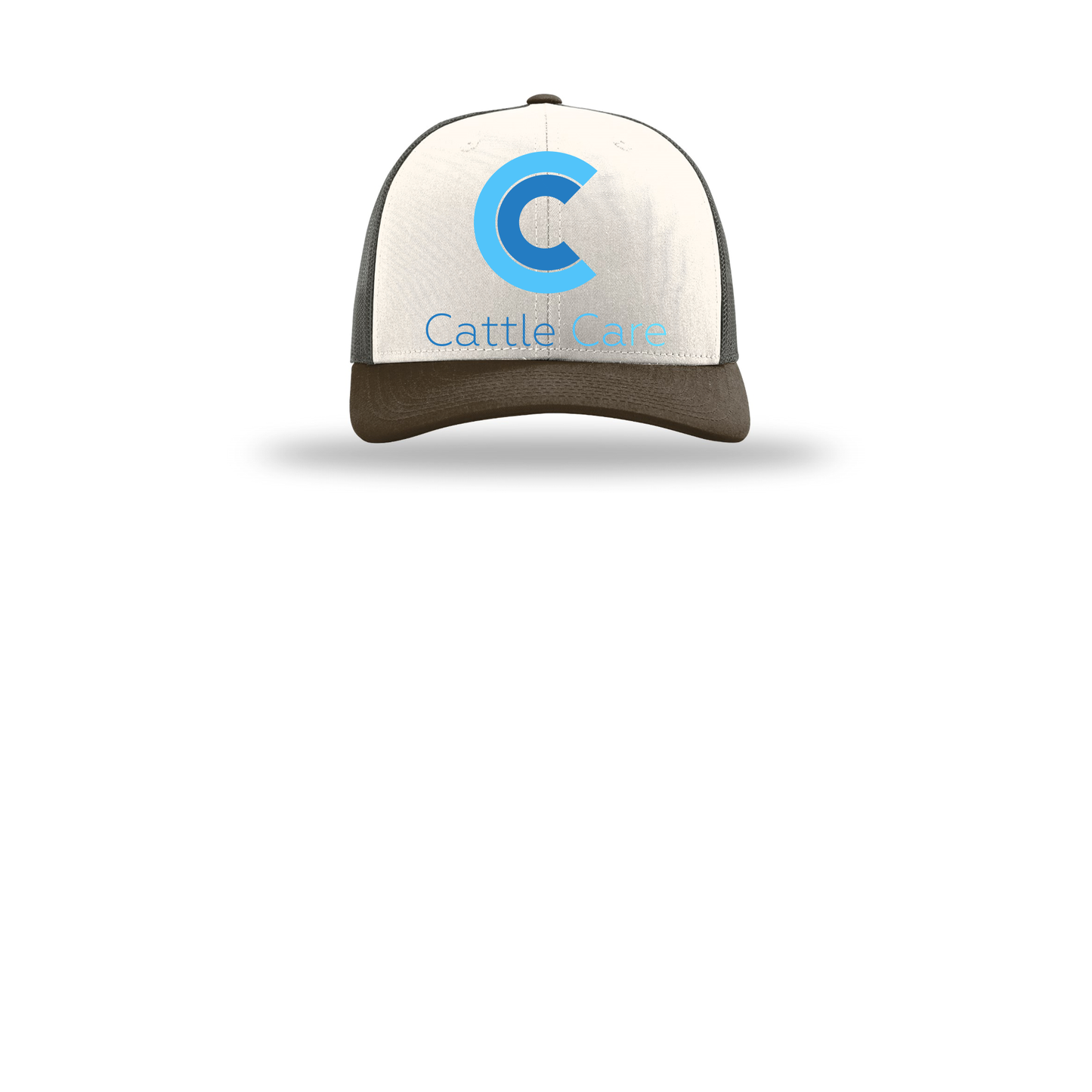 cattle-care-richardson-trucker-cap-embroidery-capfront-R112-creamgreybrownbrown-flat-front