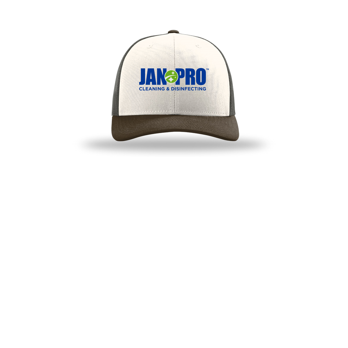 jan-pro-richardson-trucker-cap-embroidery-capfront-R112-creamgreybrownbrown-flat-front