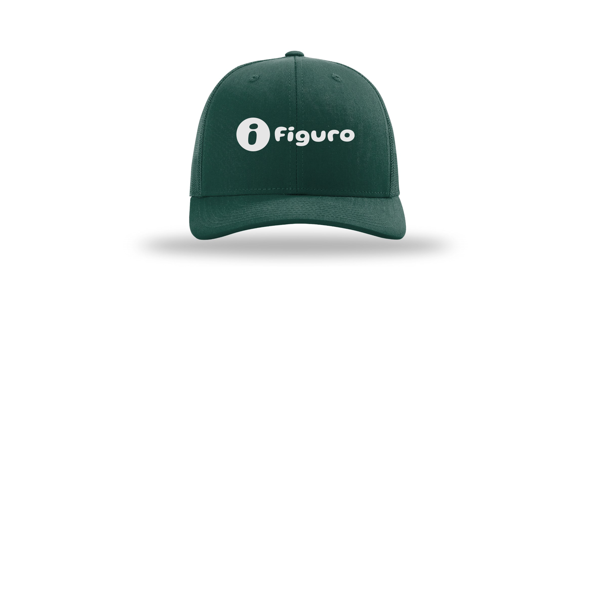 getfiguro-richardson-trucker-cap-embroidery-capfront-R112-darkgreen-flat-front