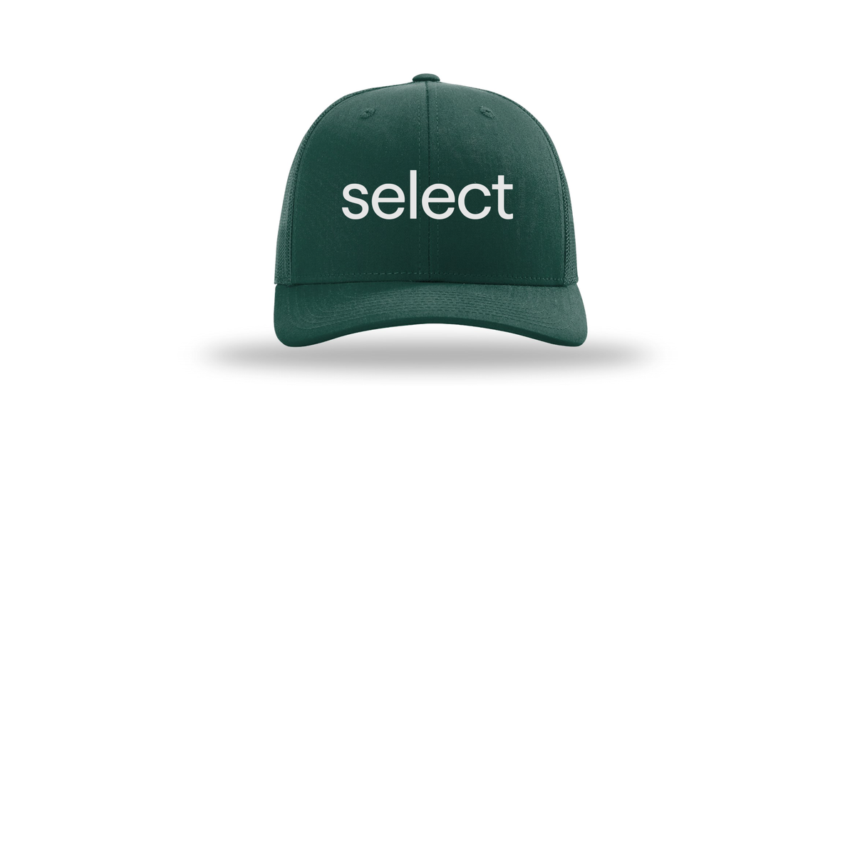meetselect-richardson-trucker-cap-embroidery-capfront-R112-darkgreen-flat-front