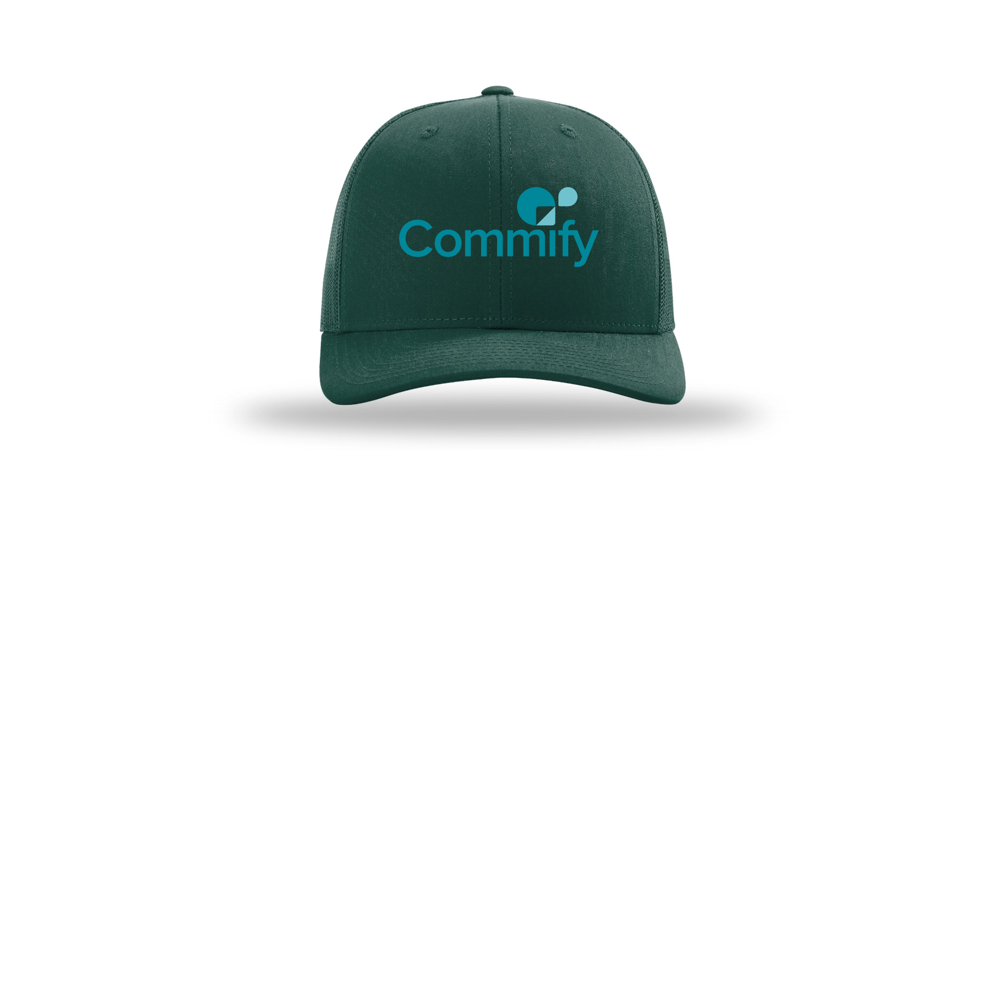 commify-richardson-trucker-cap-embroidery-capfront-R112-darkgreen-flat-front