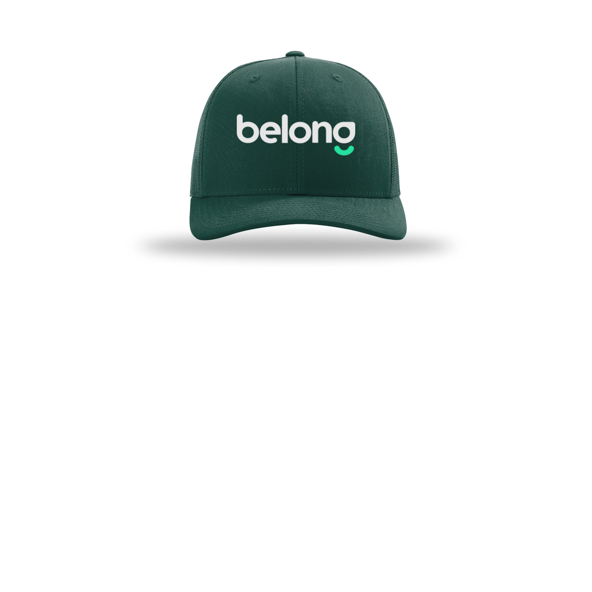 belonghome-richardson-trucker-cap-embroidery-capfront-R112-darkgreen-flat-front