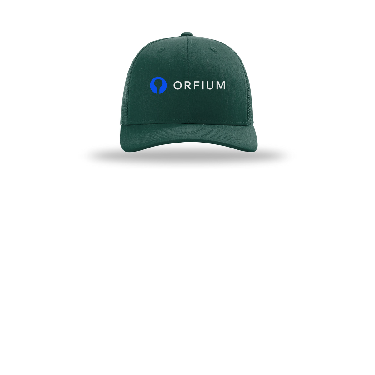orfium-richardson-trucker-cap-embroidery-capfront-R112-darkgreen-flat-front