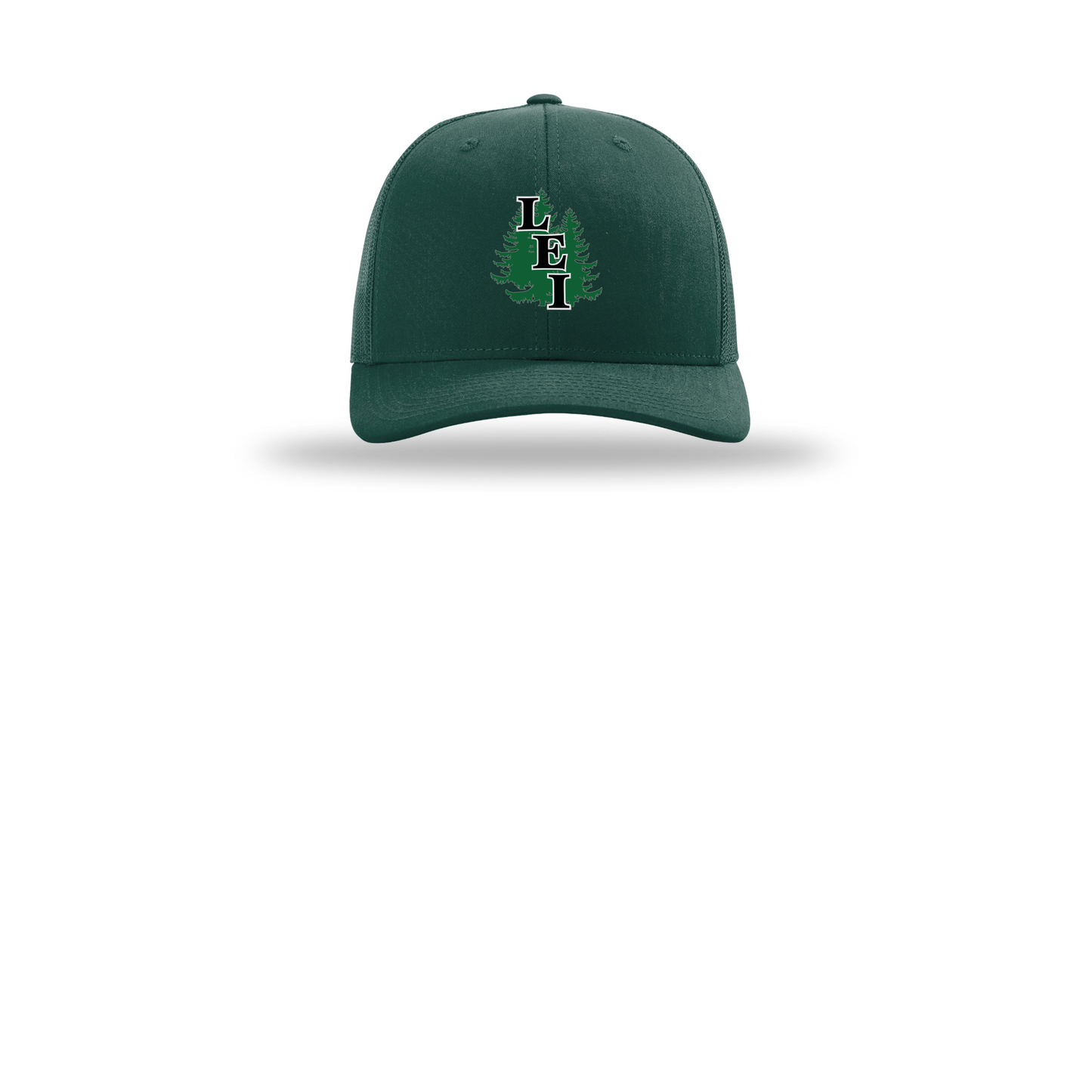 leisite-richardson-trucker-cap-embroidery-capfront-R112-darkgreen-flat-front