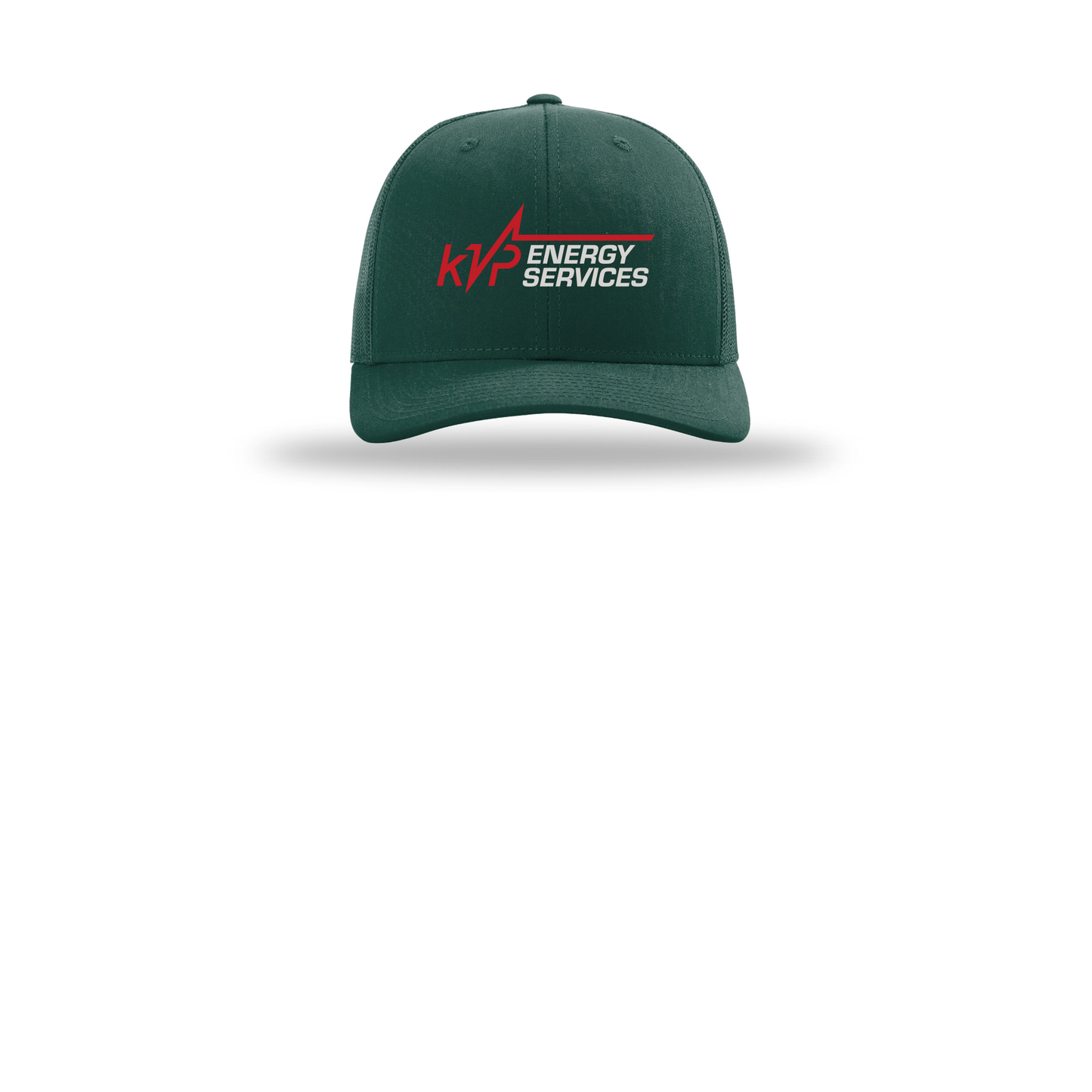 kvpenergy-richardson-trucker-cap-embroidery-capfront-R112-darkgreen-flat-front