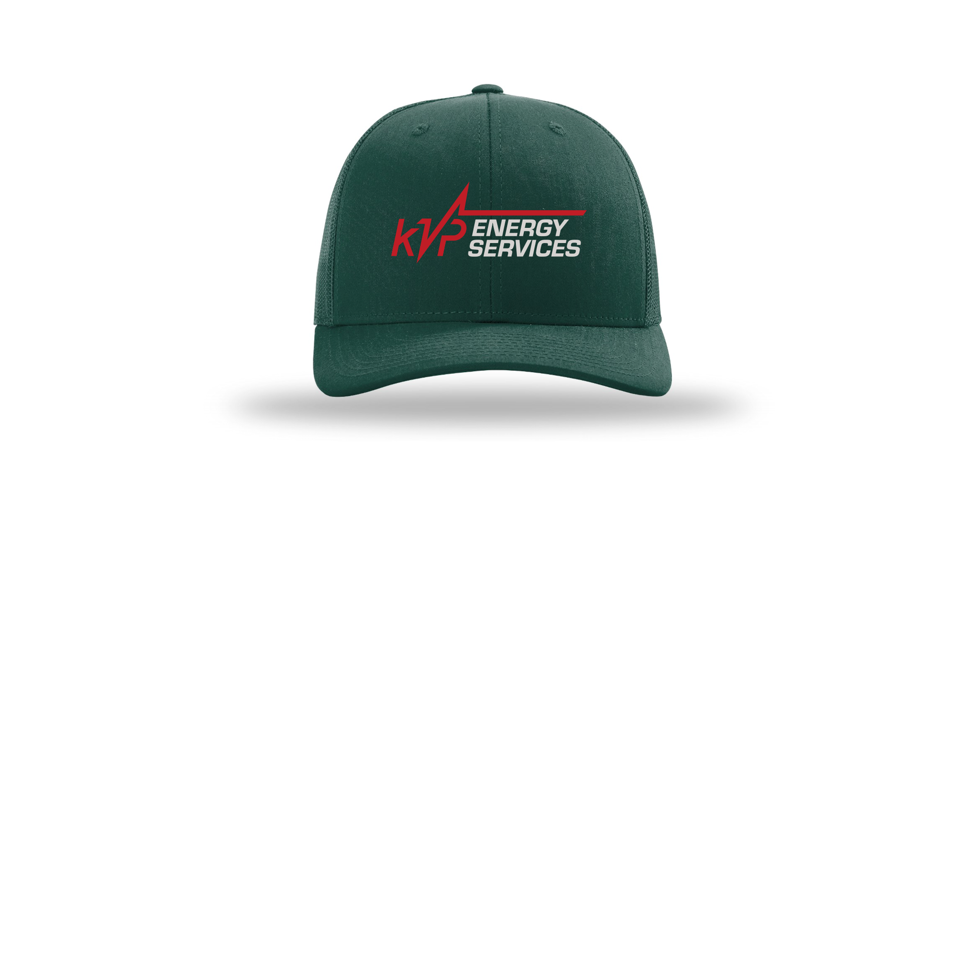 kvpenergy-richardson-trucker-cap-embroidery-capfront-R112-darkgreen-flat-front