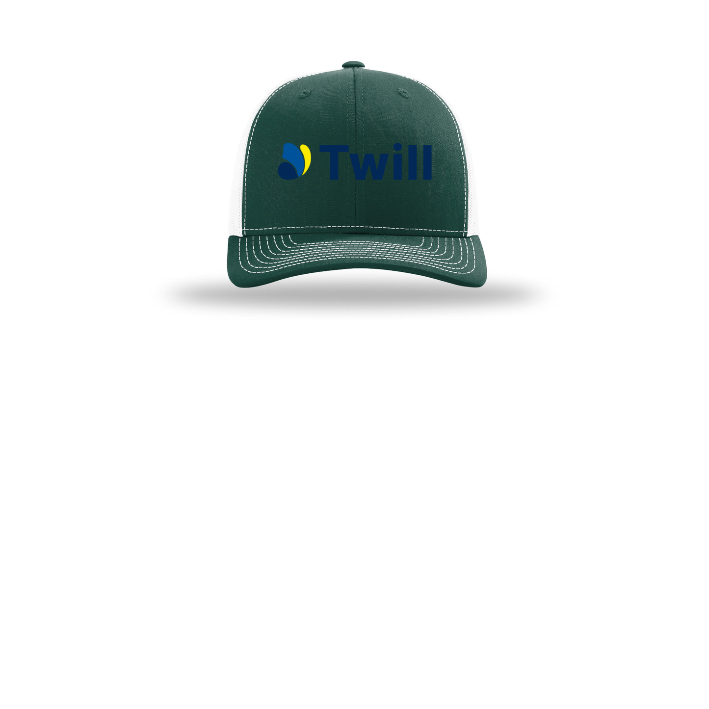 withtwill-richardson-trucker-cap-embroidery-capfront-R112-darkgreenwhite-flat-front
