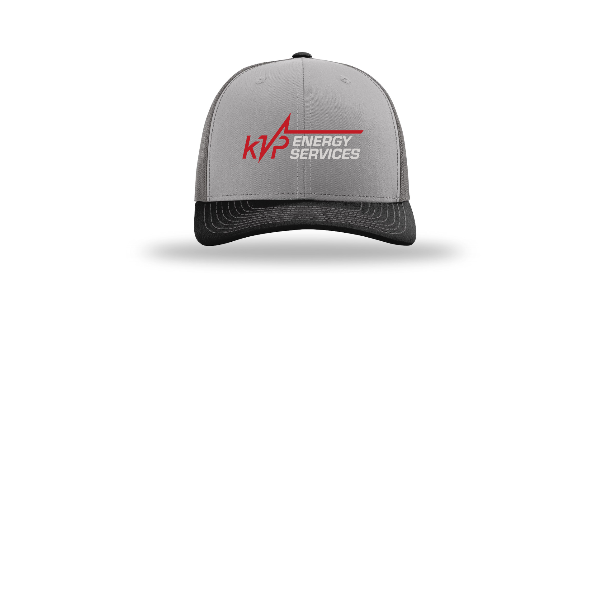 kvpenergy-richardson-trucker-cap-embroidery-capfront-R112-greycharcoalblack-flat-front