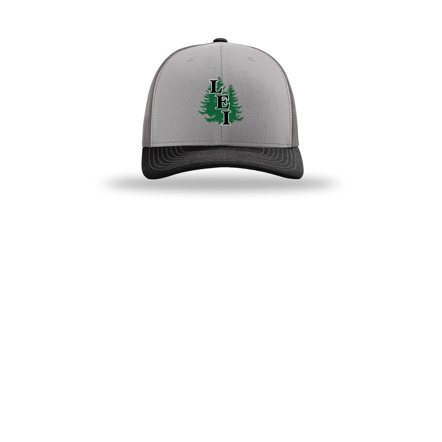 leisite-richardson-trucker-cap-embroidery-capfront-R112-greycharcoalblack-flat-front