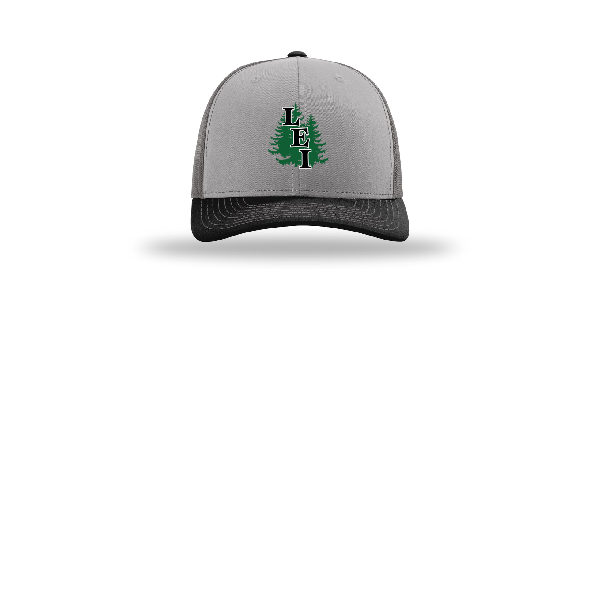 leisite-richardson-trucker-cap-embroidery-capfront-R112-greycharcoalblack-flat-front