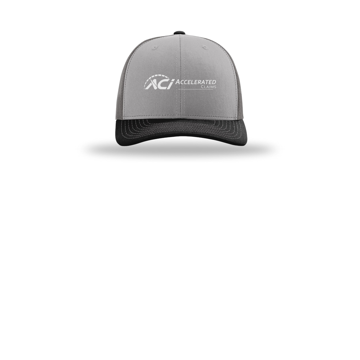 accelclaims-richardson-trucker-cap-embroidery-capfront-R112-greycharcoalblack-flat-front