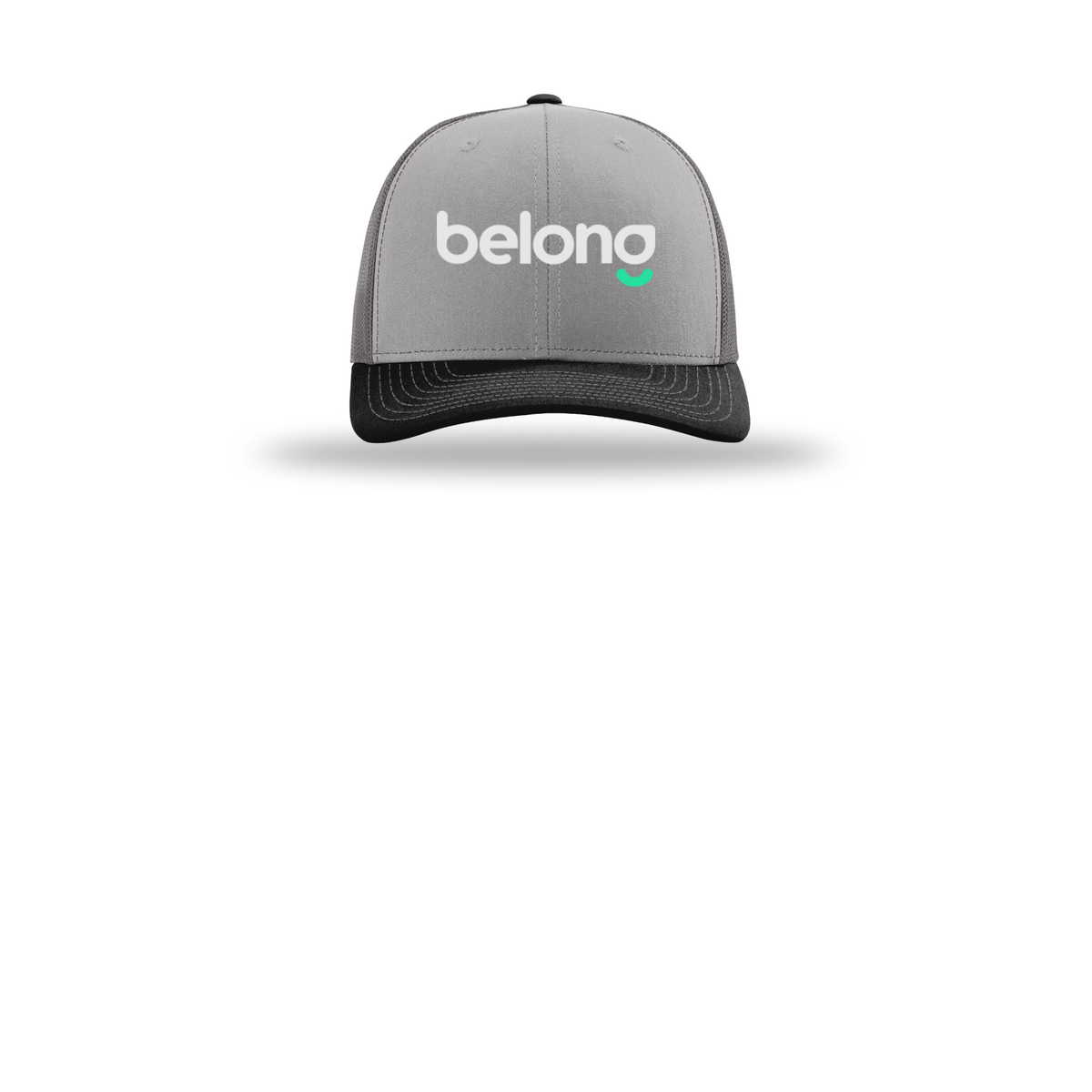 belonghome-richardson-trucker-cap-embroidery-capfront-R112-greycharcoalblack-flat-front