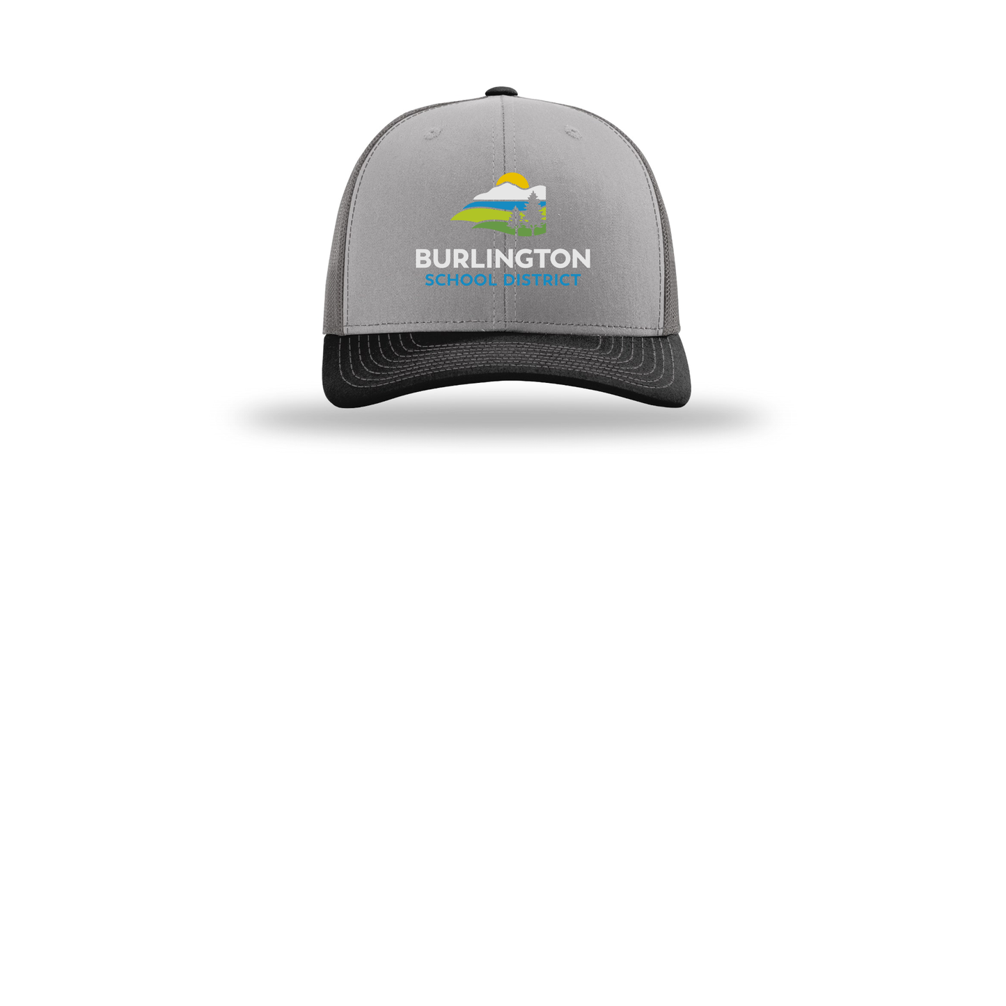 bsdvt-richardson-trucker-cap-embroidery-capfront-R112-greycharcoalblack-flat-front