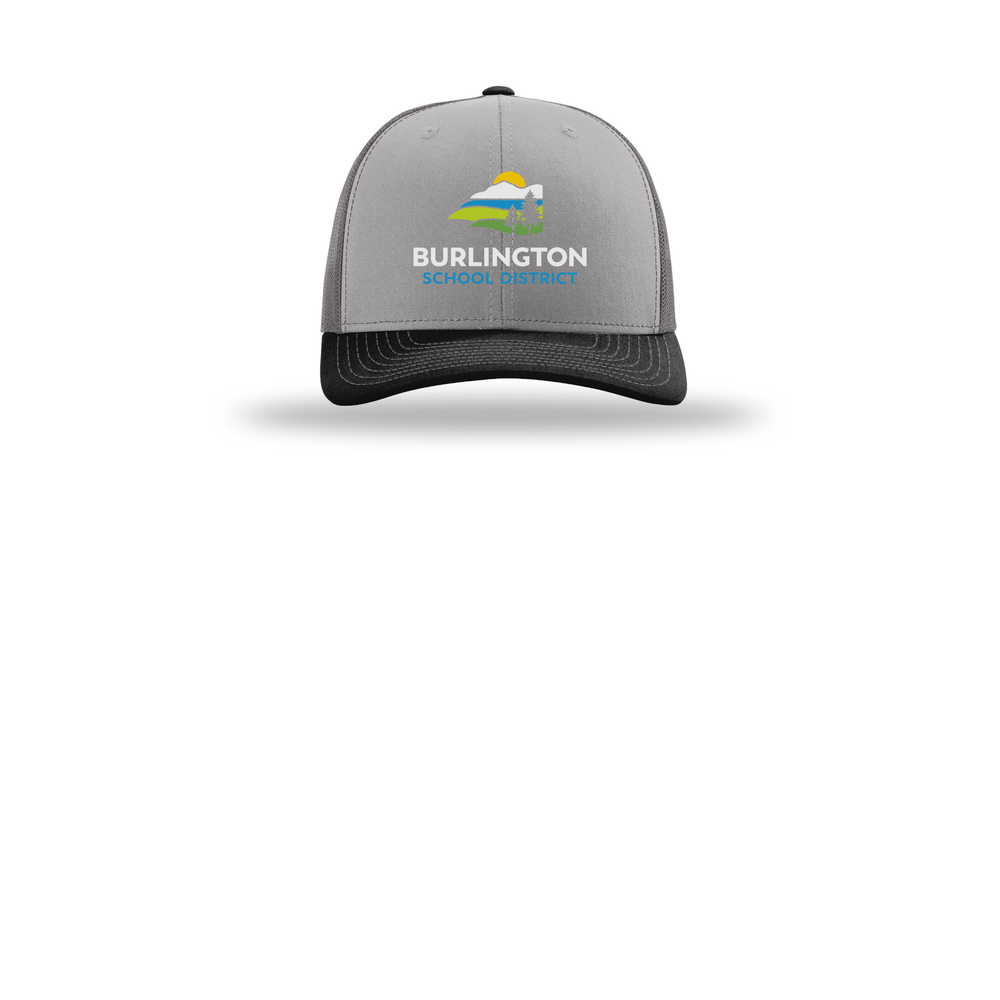 bsdvt-richardson-trucker-cap-embroidery-capfront-R112-greycharcoalblack-flat-front
