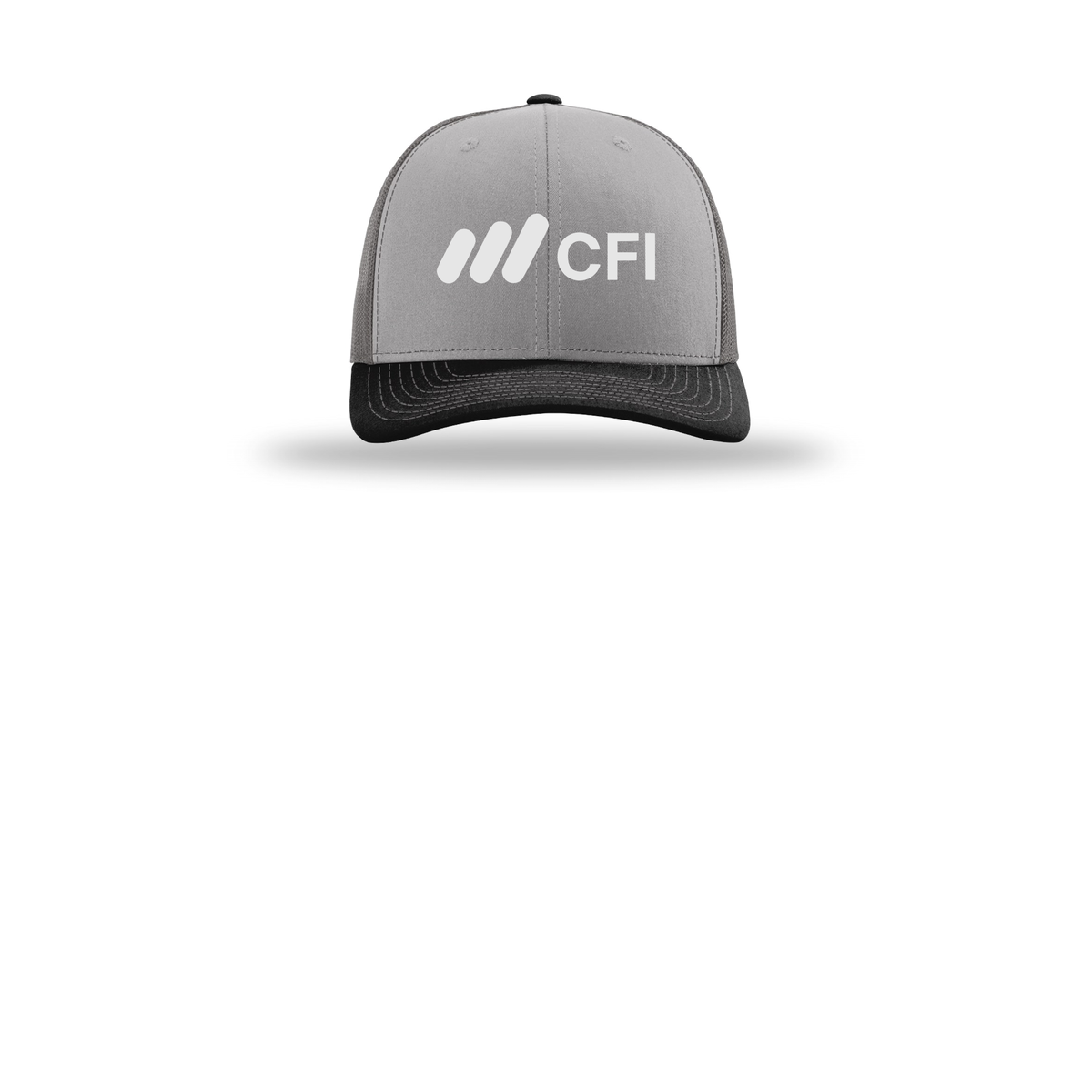 corporatefinanceinstitute-richardson-trucker-cap-embroidery-capfront-R112-greycharcoalblack-flat-front