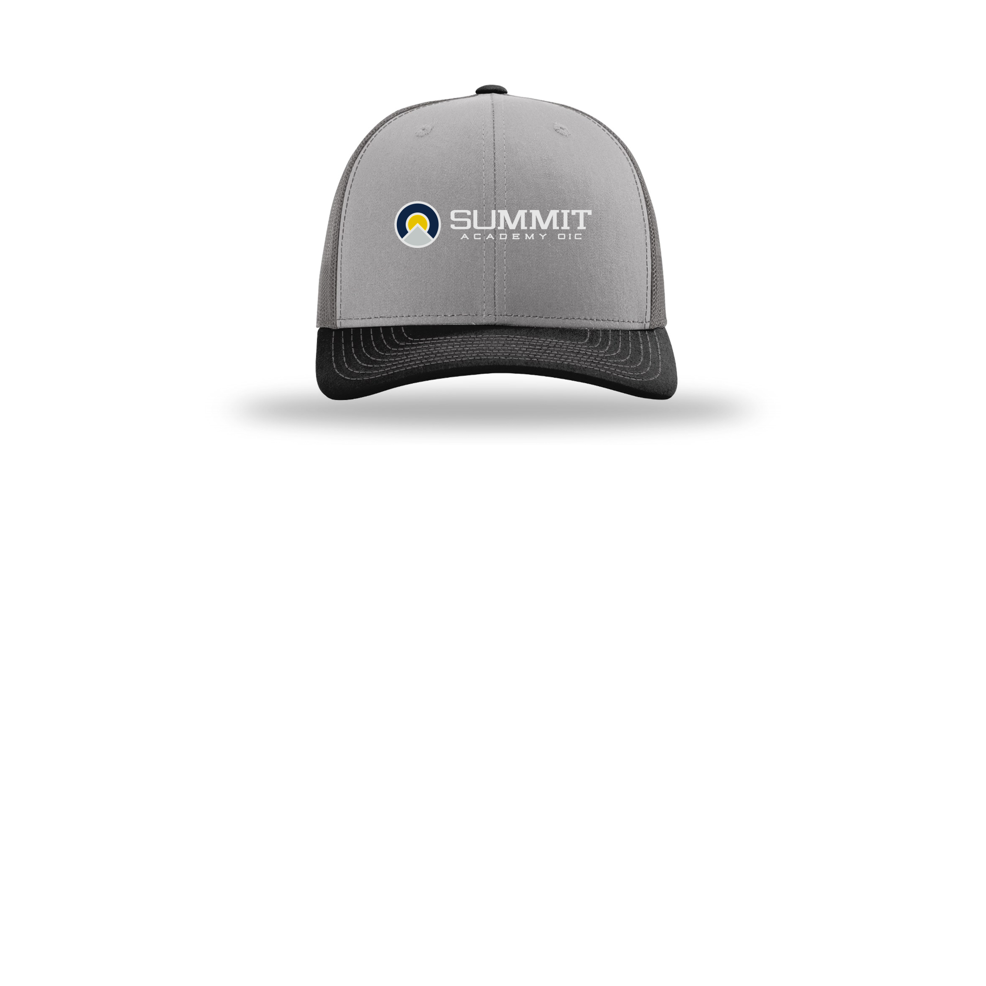 saoic-richardson-trucker-cap-embroidery-capfront-R112-greycharcoalblack-flat-front