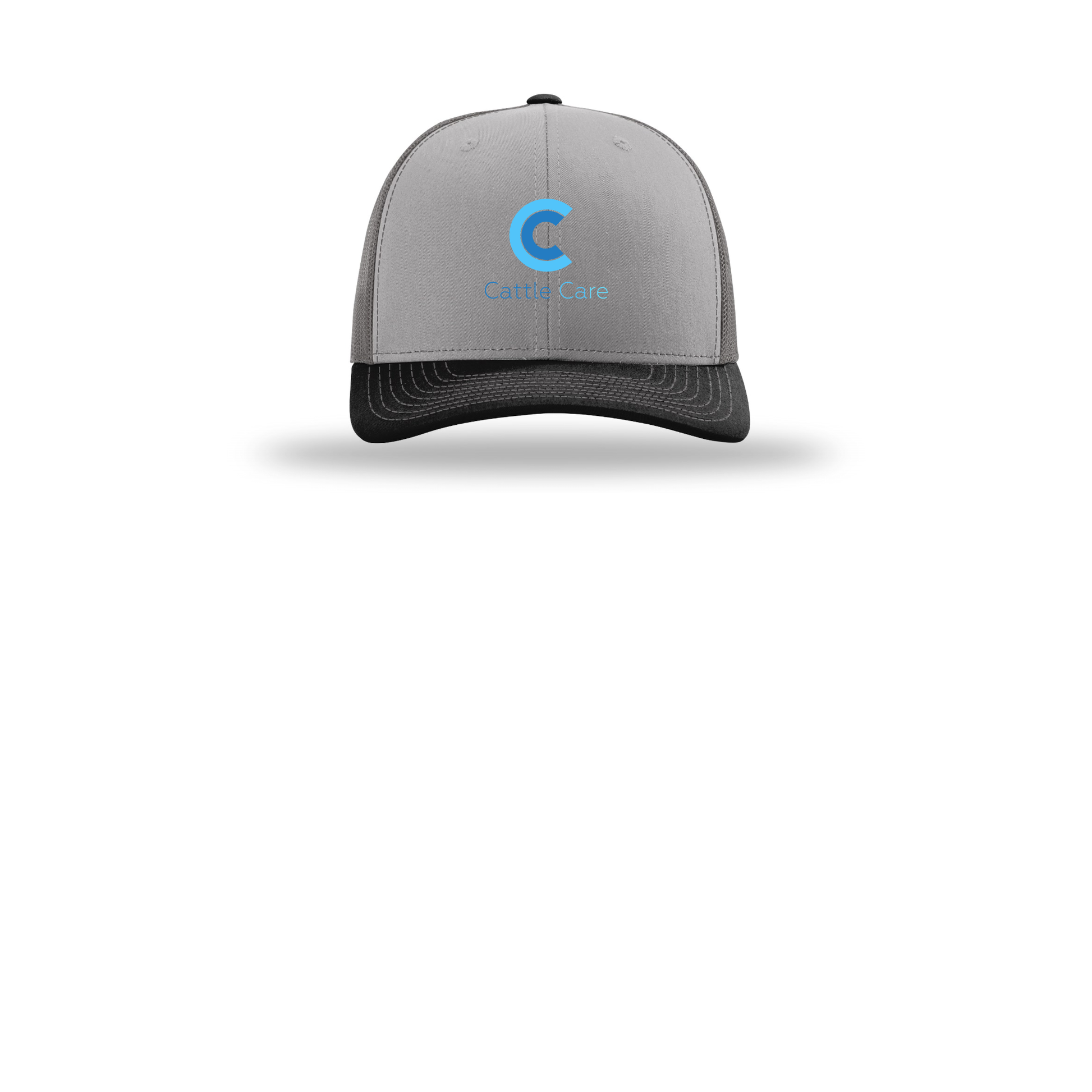 cattle-care-richardson-trucker-cap-embroidery-capfront-R112-greycharcoalblack-flat-front