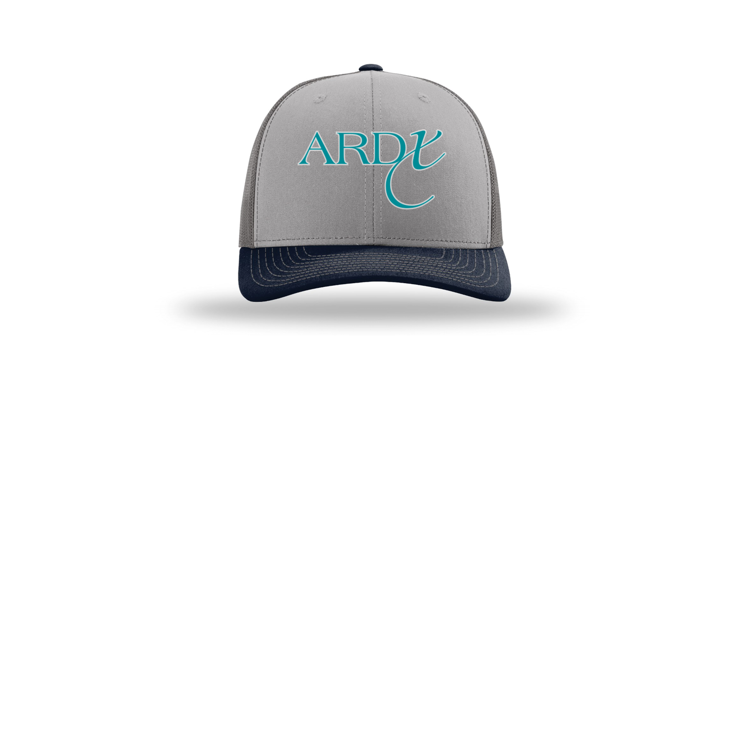 ardx-richardson-trucker-cap-embroidery-capfront-R112-greycharcoalnavy-flat-front