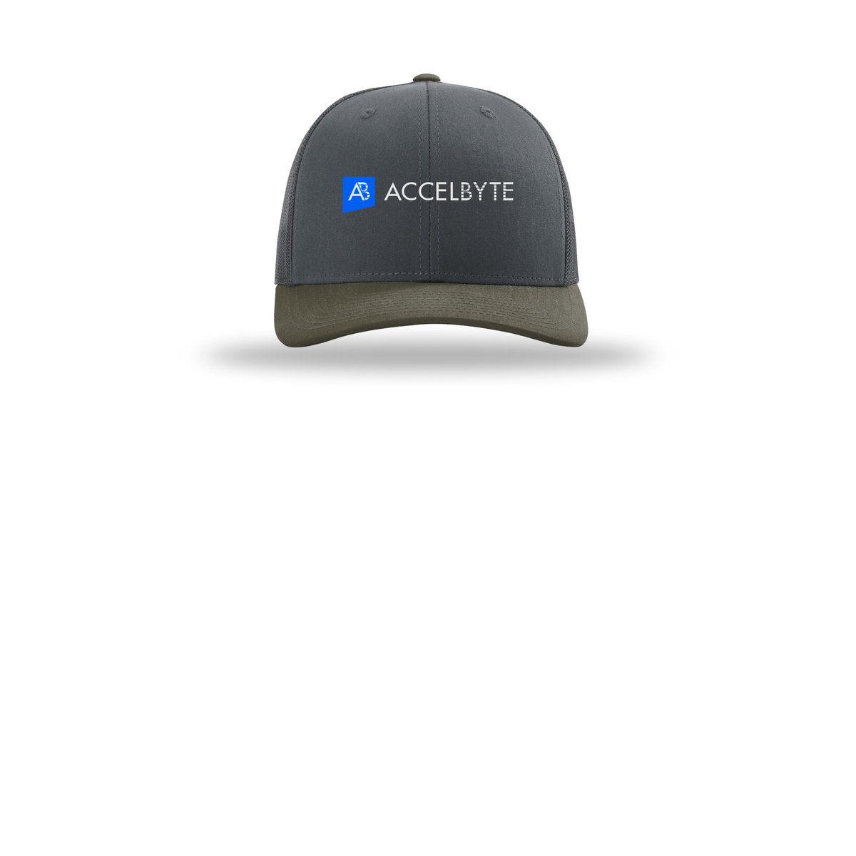 accelbyte-richardson-trucker-cap-embroidery-capfront-R112-gunmetalgunmetalchocolatechip-flat-front