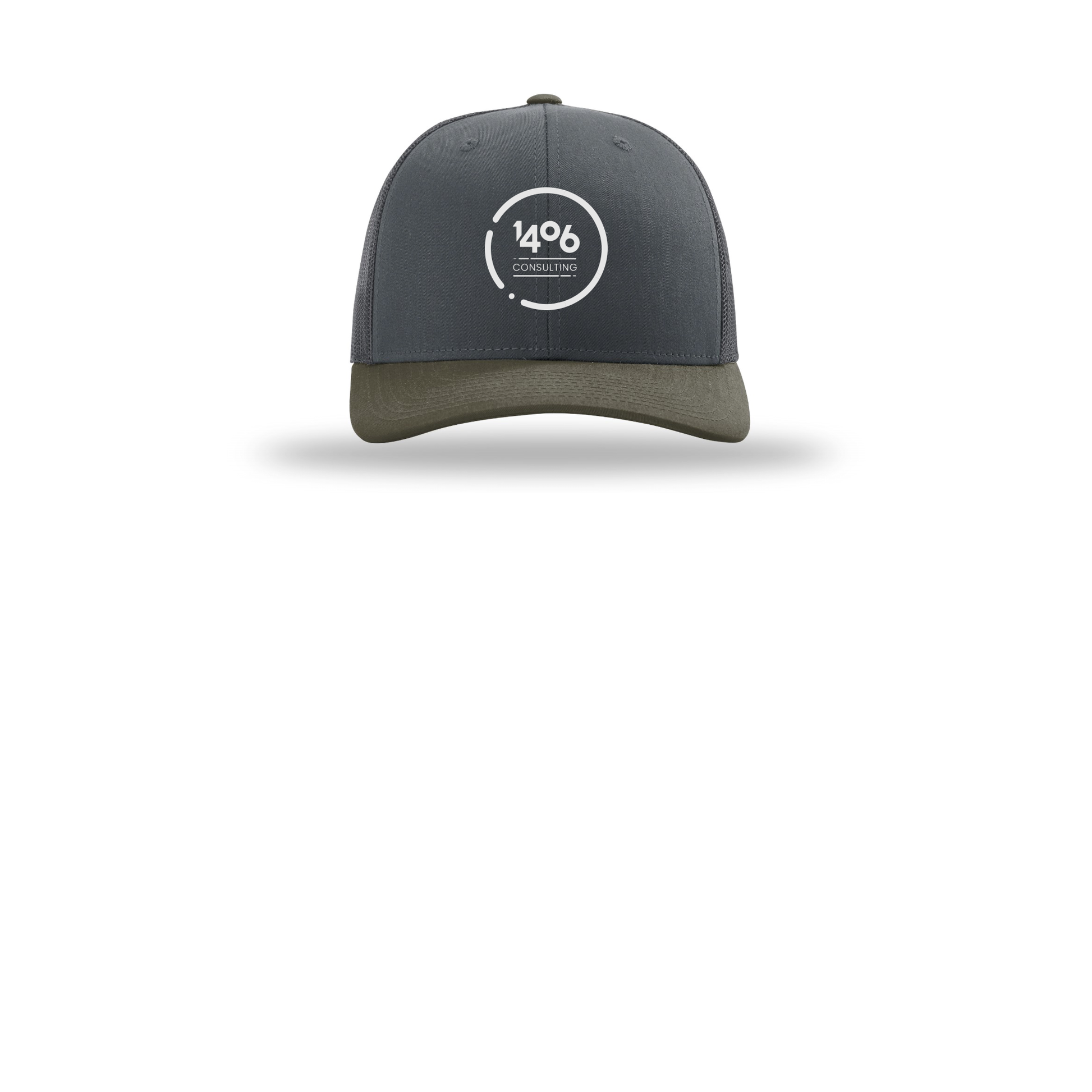 1406consulting-richardson-trucker-cap-embroidery-capfront-R112-gunmetalgunmetalchocolatechip-flat-front