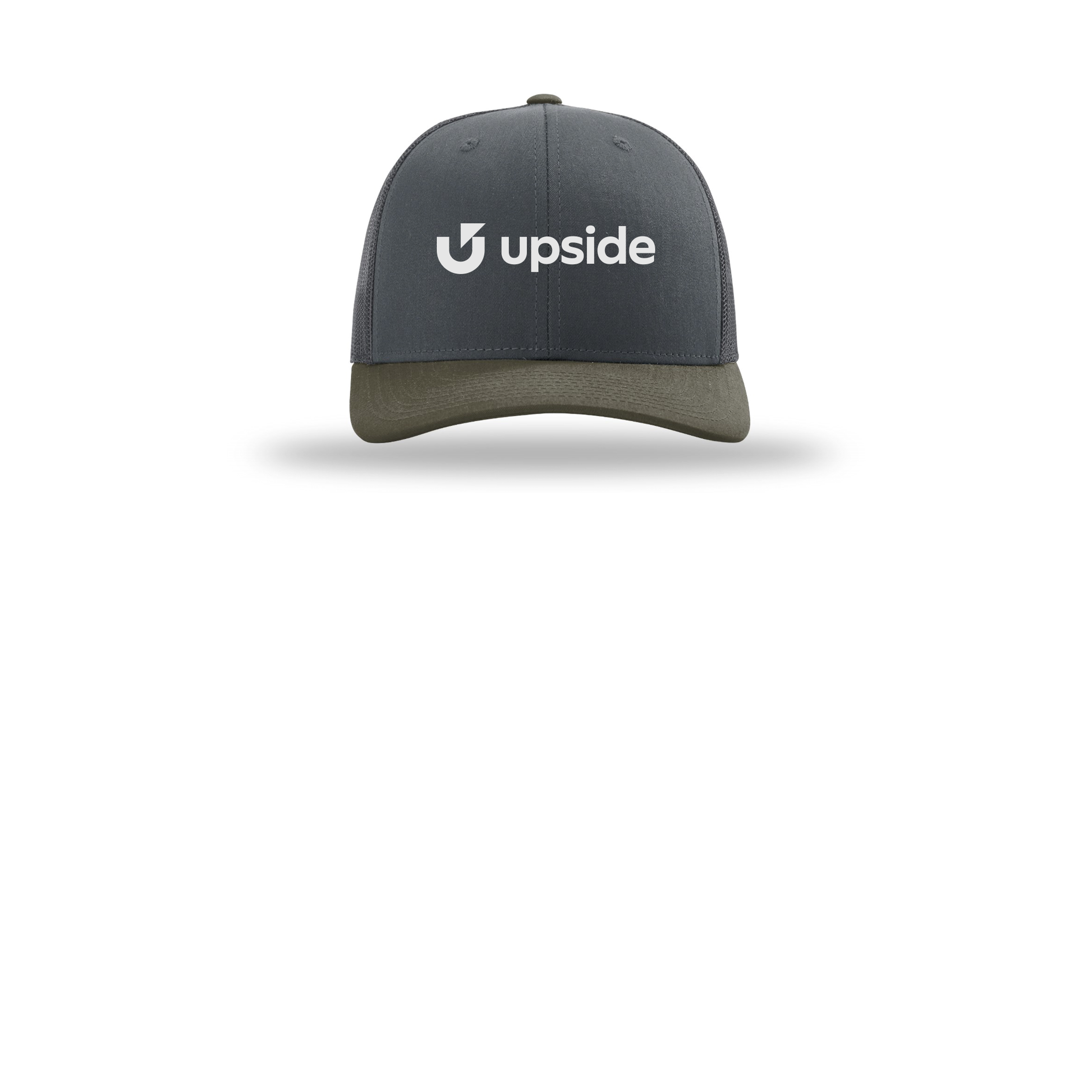 upside-richardson-trucker-cap-embroidery-capfront-R112-gunmetalgunmetalchocolatechip-flat-front