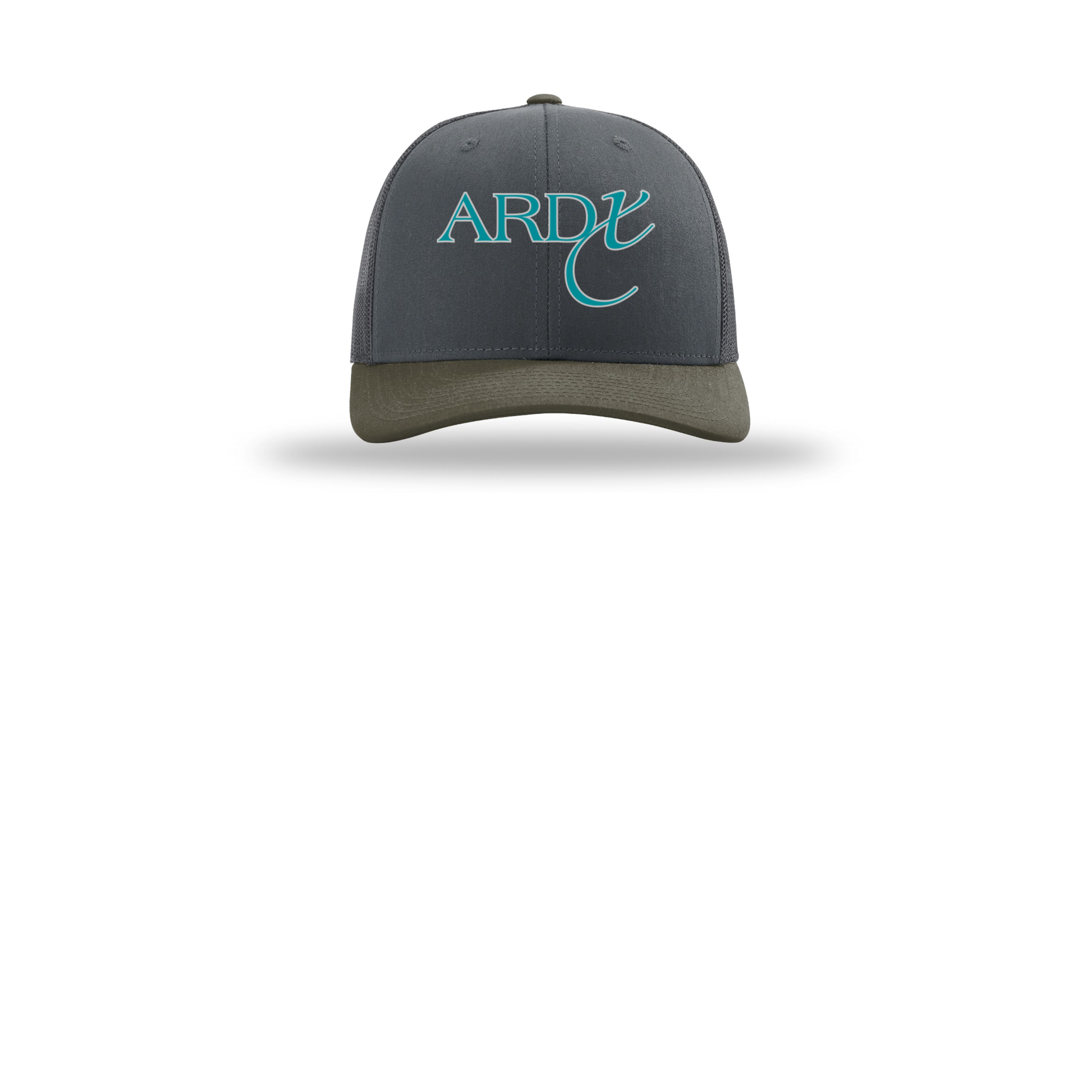 ardx-richardson-trucker-cap-embroidery-capfront-R112-gunmetalgunmetalchocolatechip-flat-front