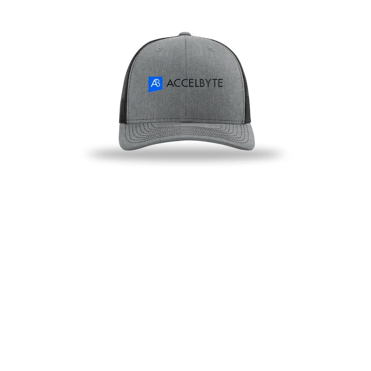 accelbyte-richardson-trucker-cap-embroidery-capfront-R112-heathergreyblack-flat-front