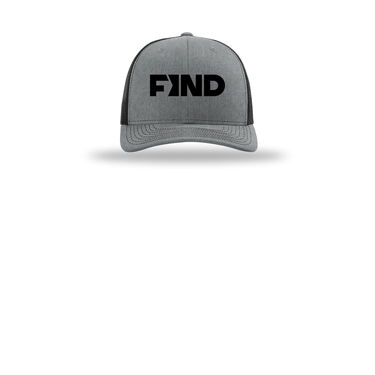 findrealestate-richardson-trucker-cap-embroidery-capfront-R112-heathergreyblack-flat-front