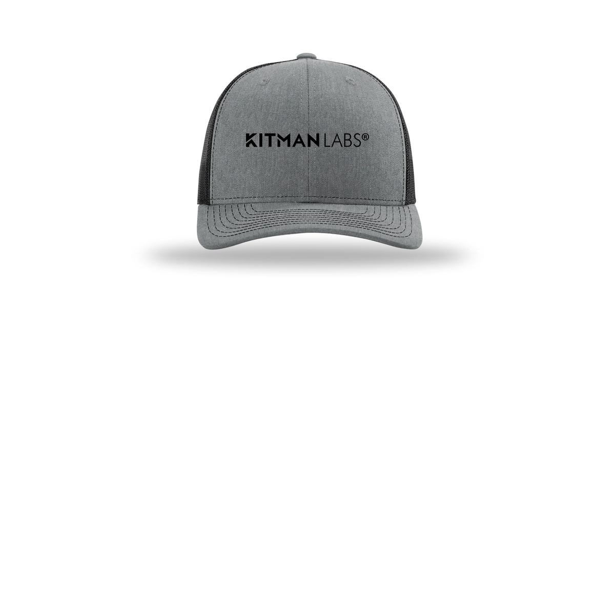 kitmanlabs-richardson-trucker-cap-embroidery-capfront-R112-heathergreyblack-flat-front