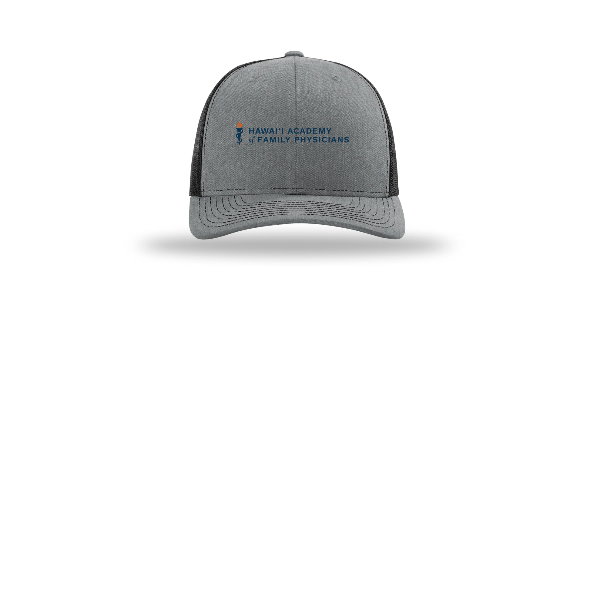 hafp-richardson-trucker-cap-embroidery-capfront-R112-heathergreyblack-flat-front