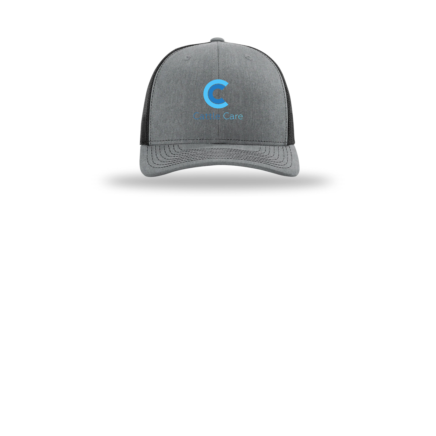 cattle-care-richardson-trucker-cap-embroidery-capfront-R112-heathergreyblack-flat-front