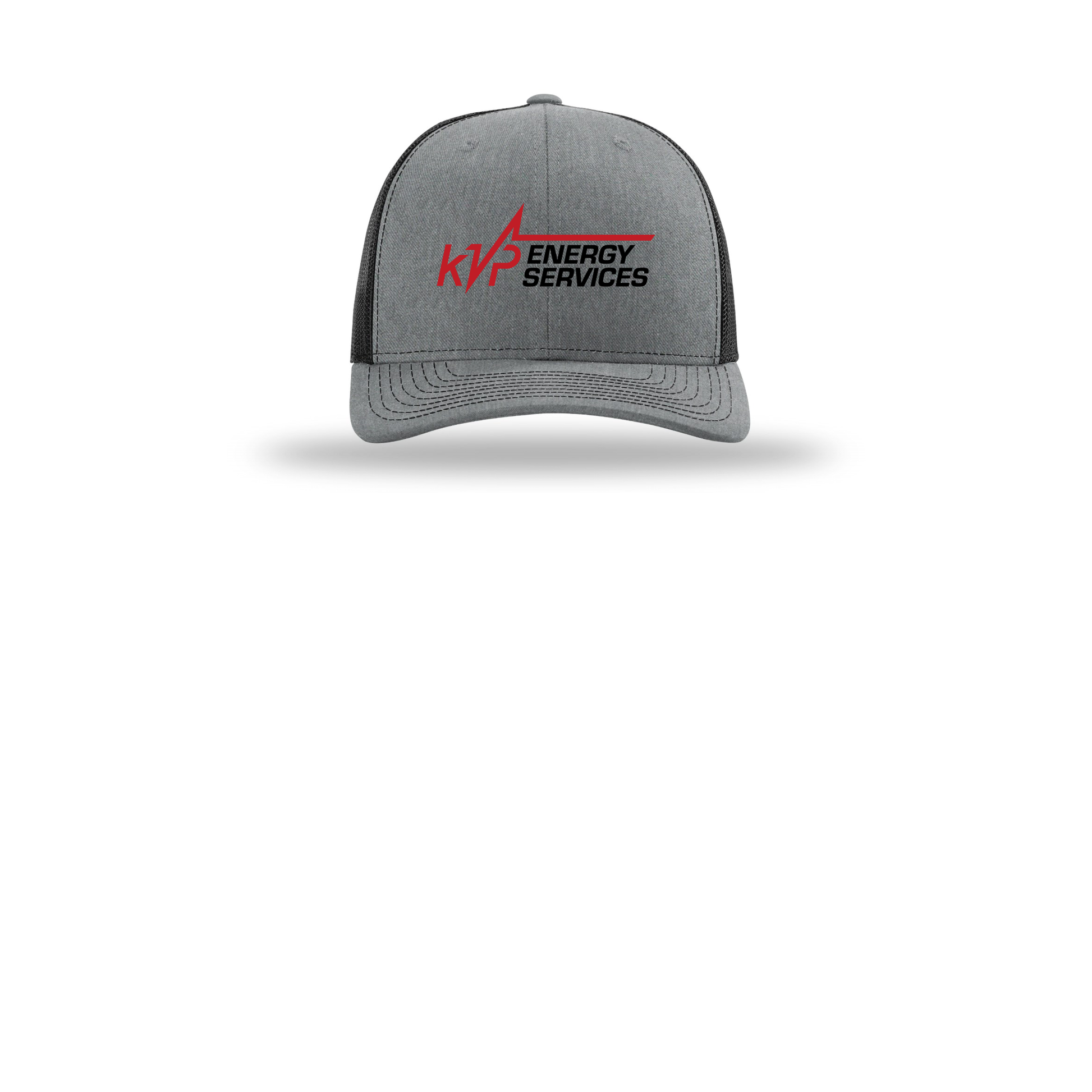 kvpenergy-richardson-trucker-cap-embroidery-capfront-R112-heathergreyblack-flat-front
