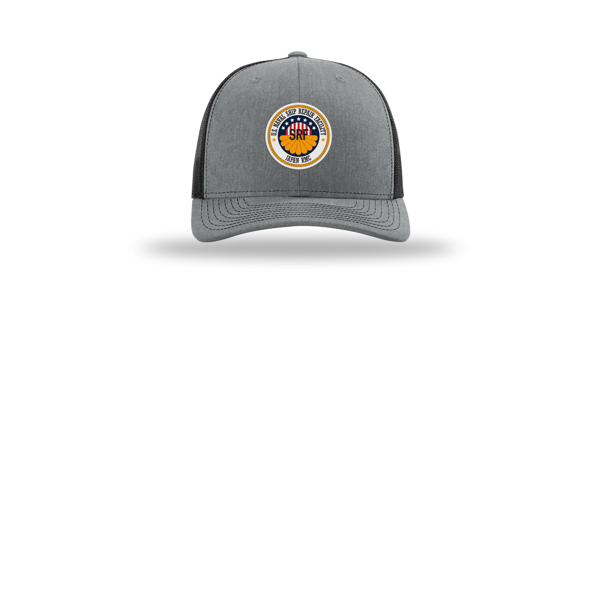 srf-jrmc-richardson-trucker-cap-embroidery-capfront-R112-heathergreyblack-flat-front