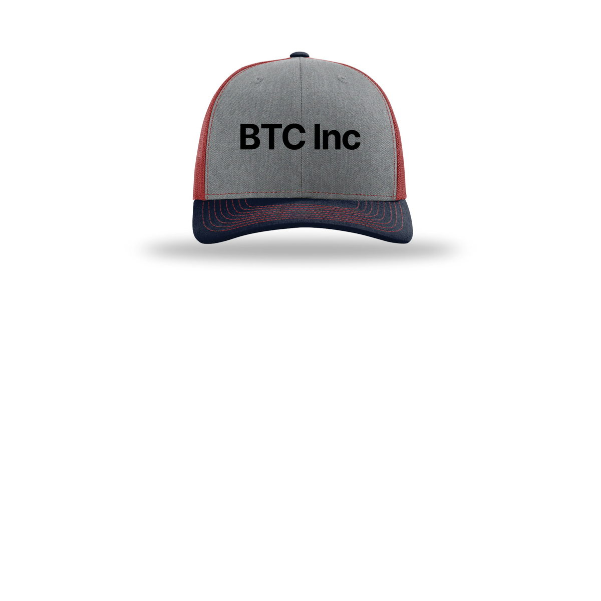 btc-richardson-trucker-cap-embroidery-capfront-R112-heathergreycardinalnavy-flat-front