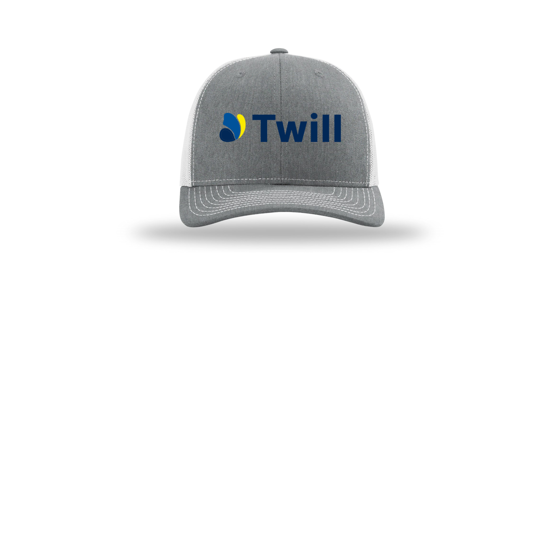 withtwill-richardson-trucker-cap-embroidery-capfront-R112-heathergreylightgrey-flat-front