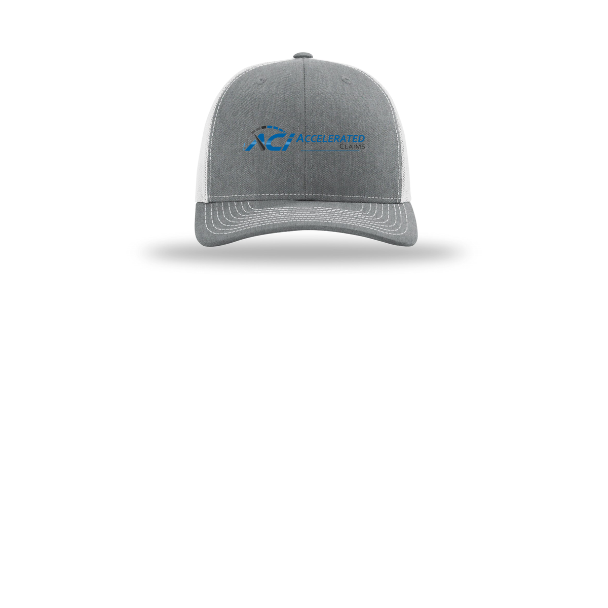 accelclaims-richardson-trucker-cap-embroidery-capfront-R112-heathergreylightgrey-flat-front
