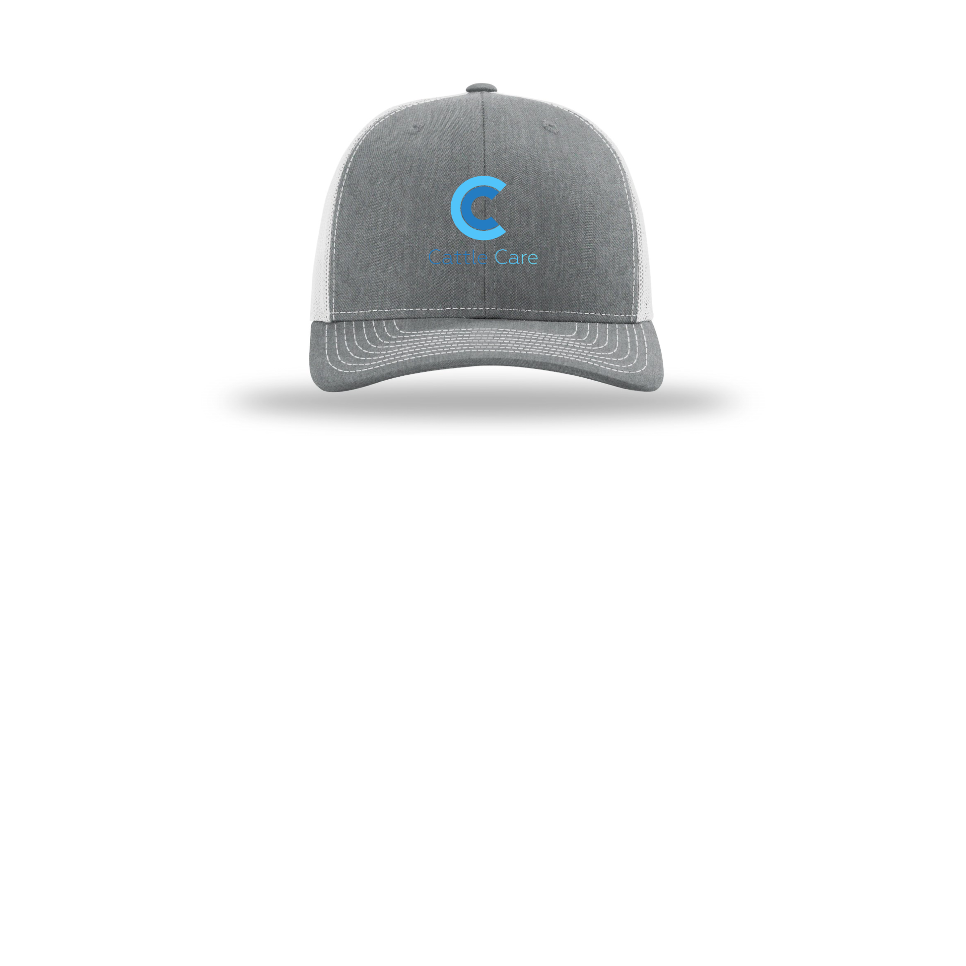cattle-care-richardson-trucker-cap-embroidery-capfront-R112-heathergreylightgrey-flat-front