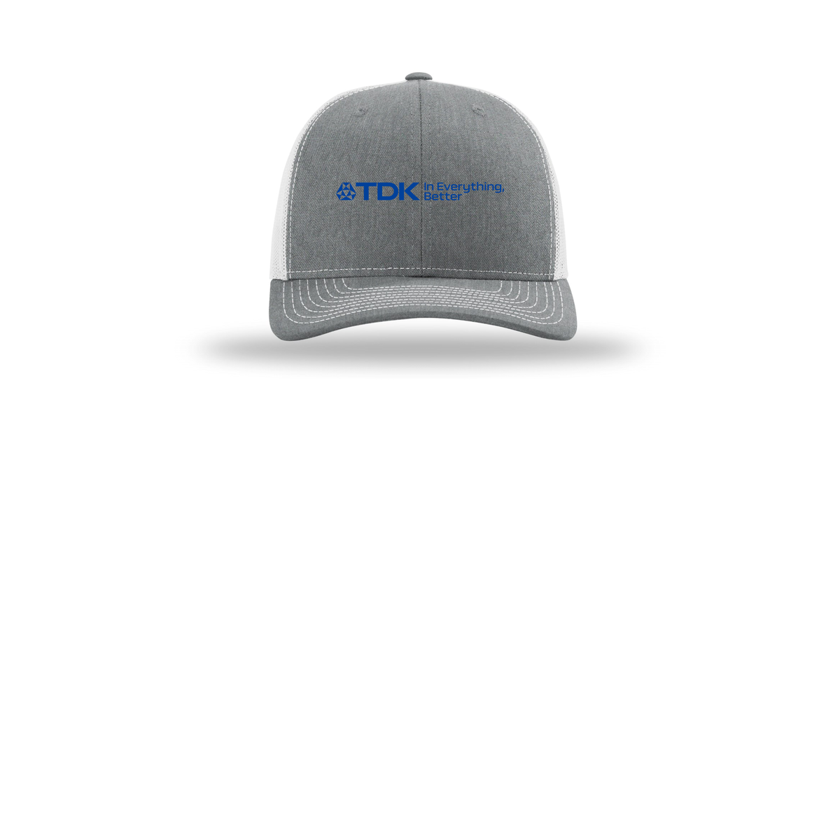 tdk-richardson-trucker-cap-embroidery-capfront-R112-heathergreylightgrey-flat-front